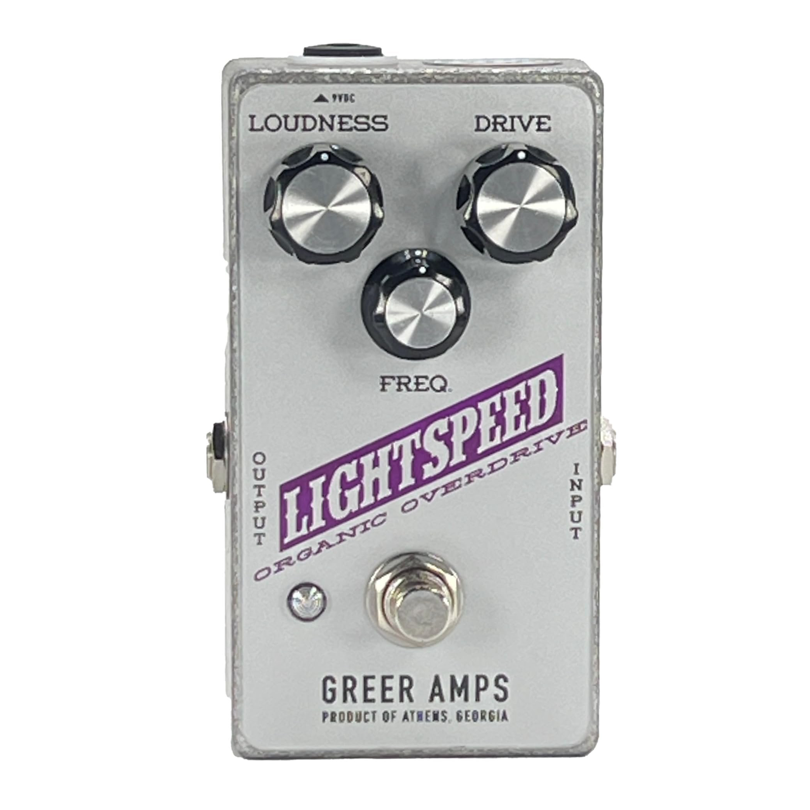 Greer Amps Lightspeed Organic Overdrive - Exclusive Silver/Purple Colorway