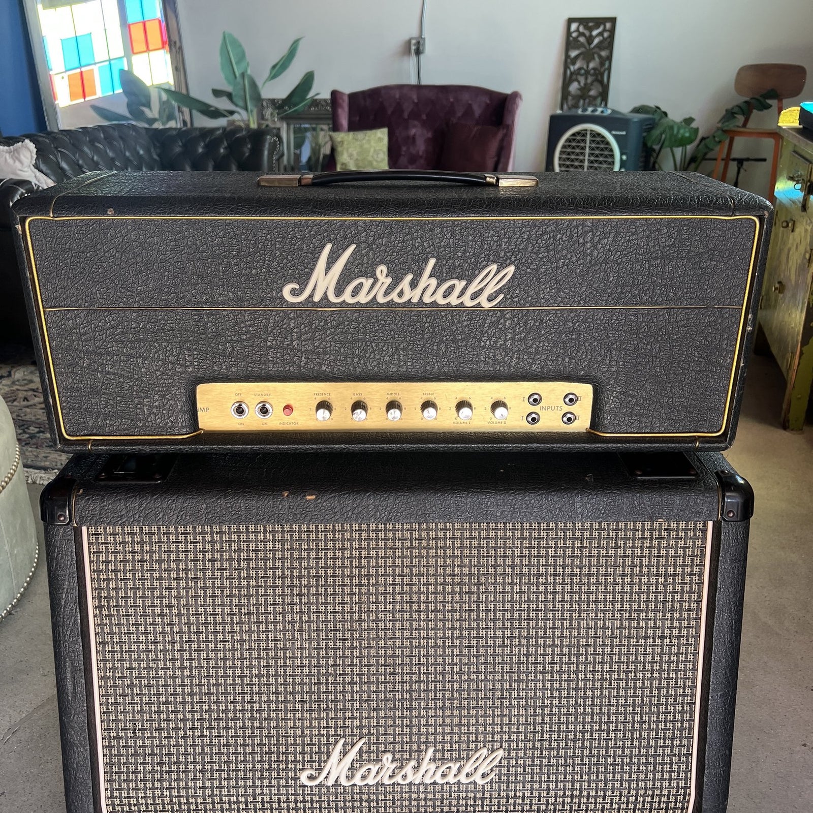 Vintage 1976 Marshall JMP 1987 MK II 50-Watt Lead Guitar Amplifier Head | Cottonwood Music Emporium