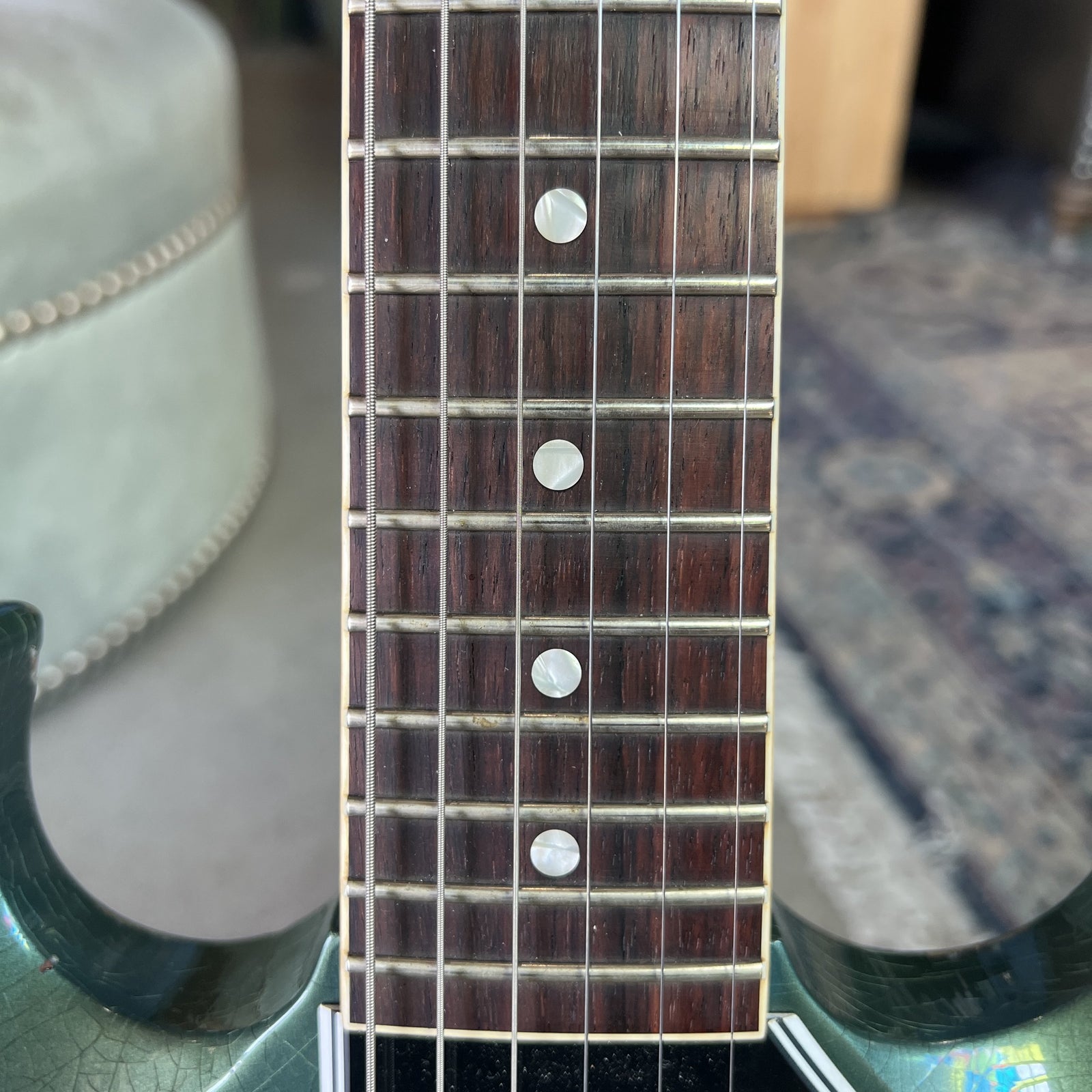 Gibson Custom Murphy Lab 1963 SG Special Reissue – Light Aged Antique Pelham Blue w/ Bigsby B5 (SN: 203423)