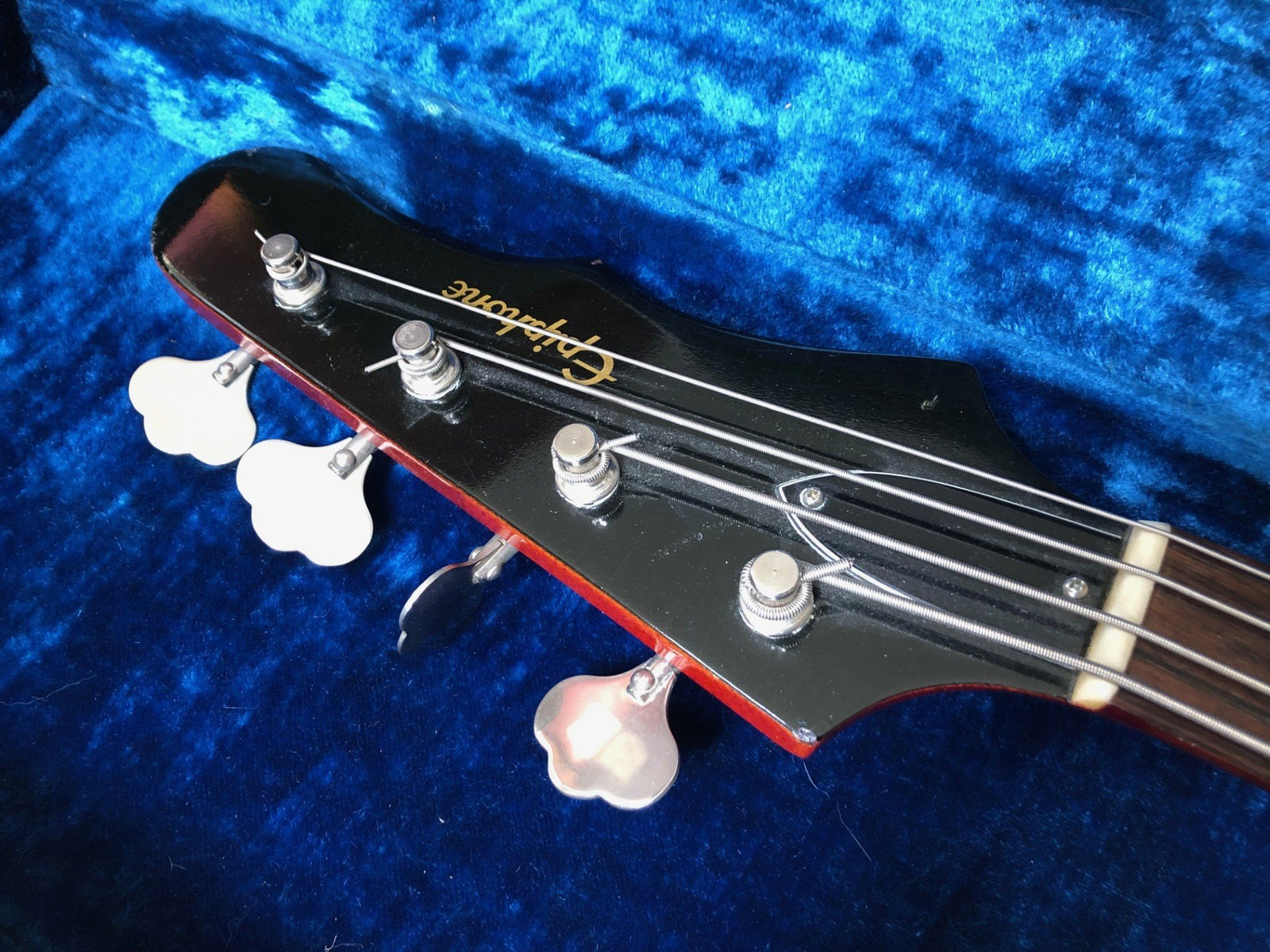 Vintage 1964 Epiphone Newport bass guitar and case 100% original