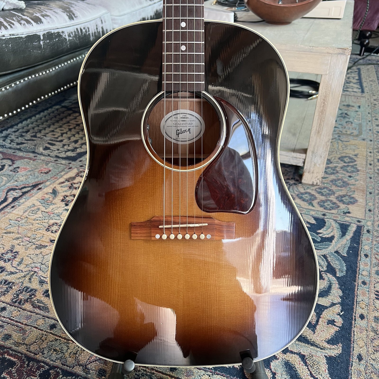 2018 Gibson J-45 Standard Acoustic-Electric Guitar – Vintage Sunburst (Used, Very Good)