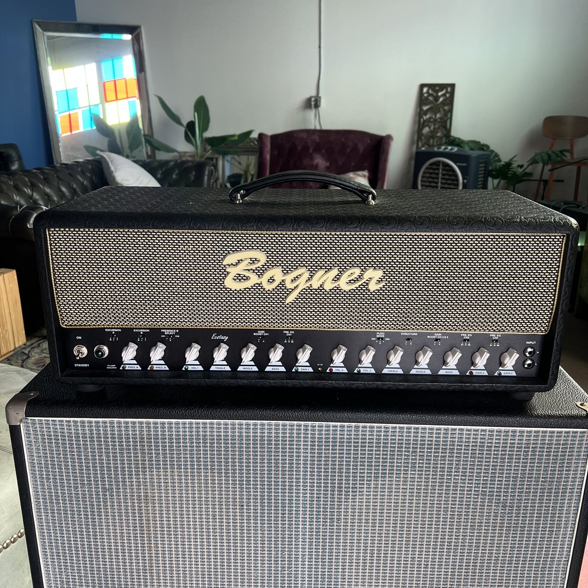 2005 Bogner Ecstasy 101B Head, Footswitch & Cover