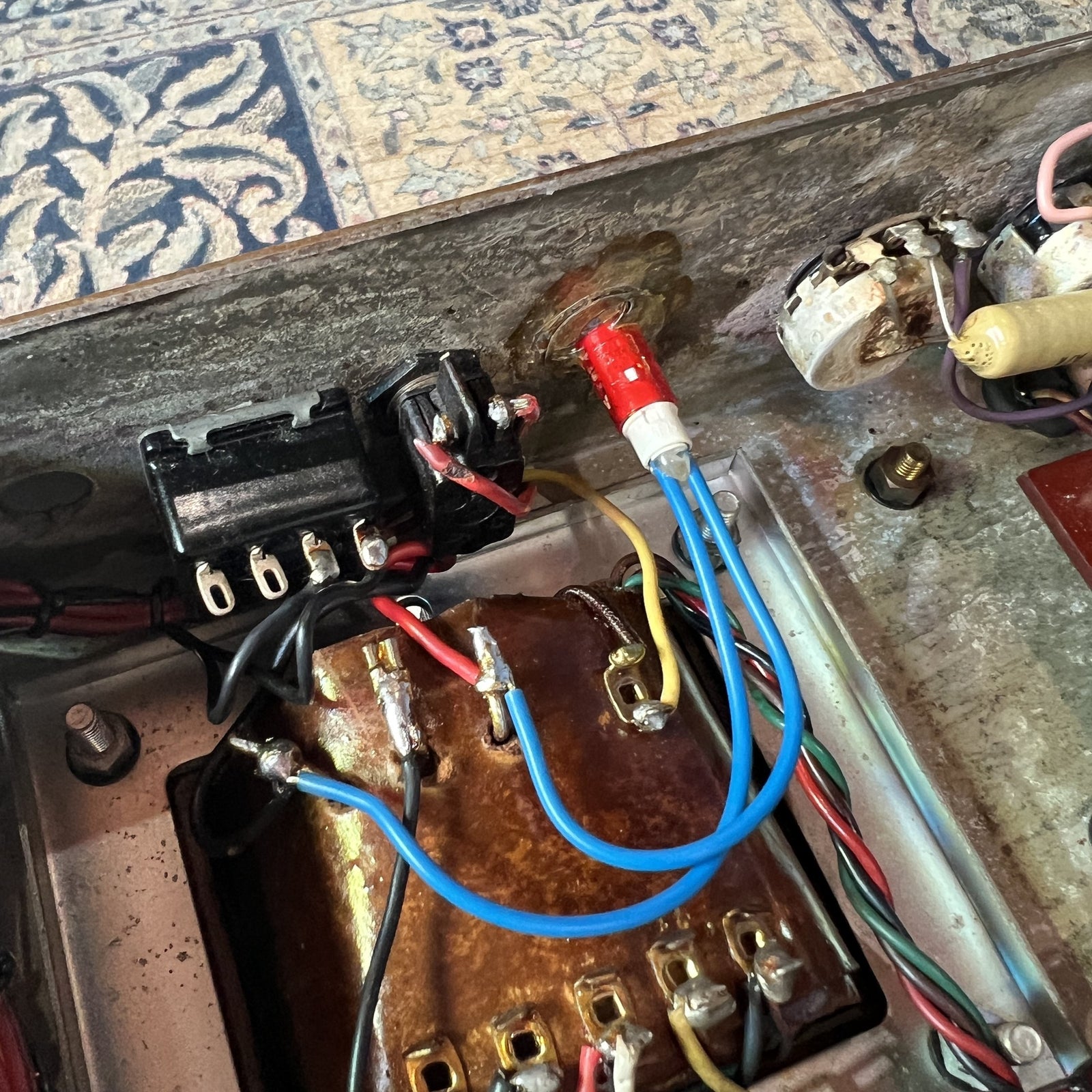 1967 Marshall JTM 50 "Black Flag" Plexi | Original Drake 784-128 & Vintage Tesla Blue Glass EL34s