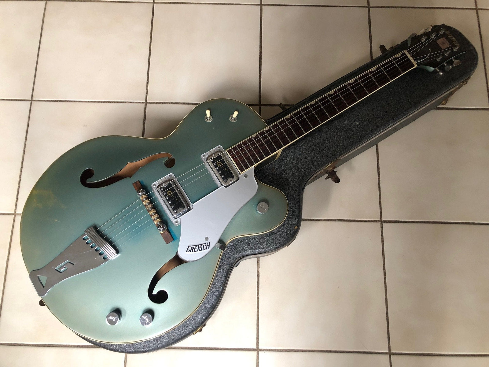 Vintage 1960’s Gretsch 6117 Anniversary Guitar & Case - Rare Blue