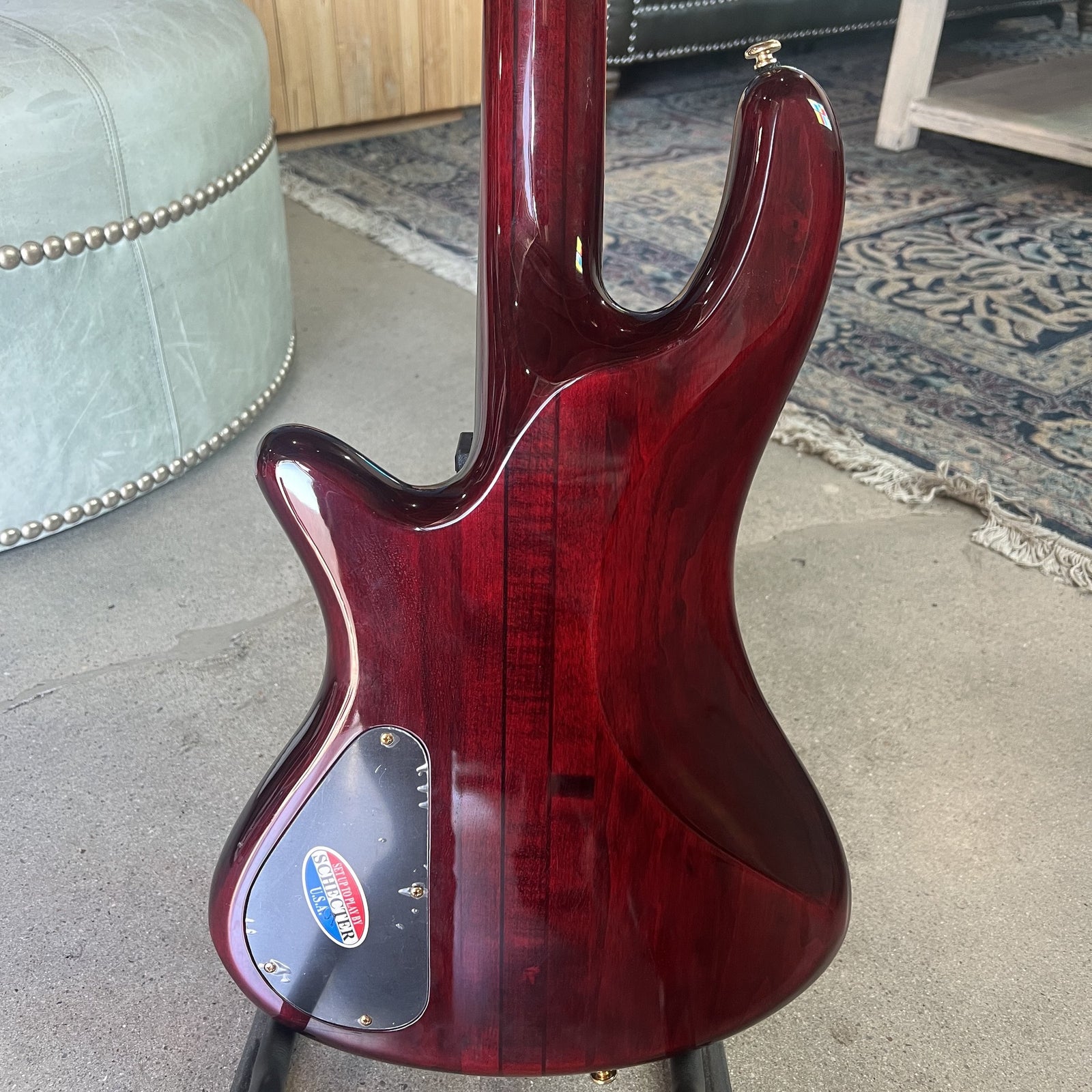 2007 Schecter Diamond Series Elite 4 Bass Guitar - Crimson Red (Crafted in South Korea)