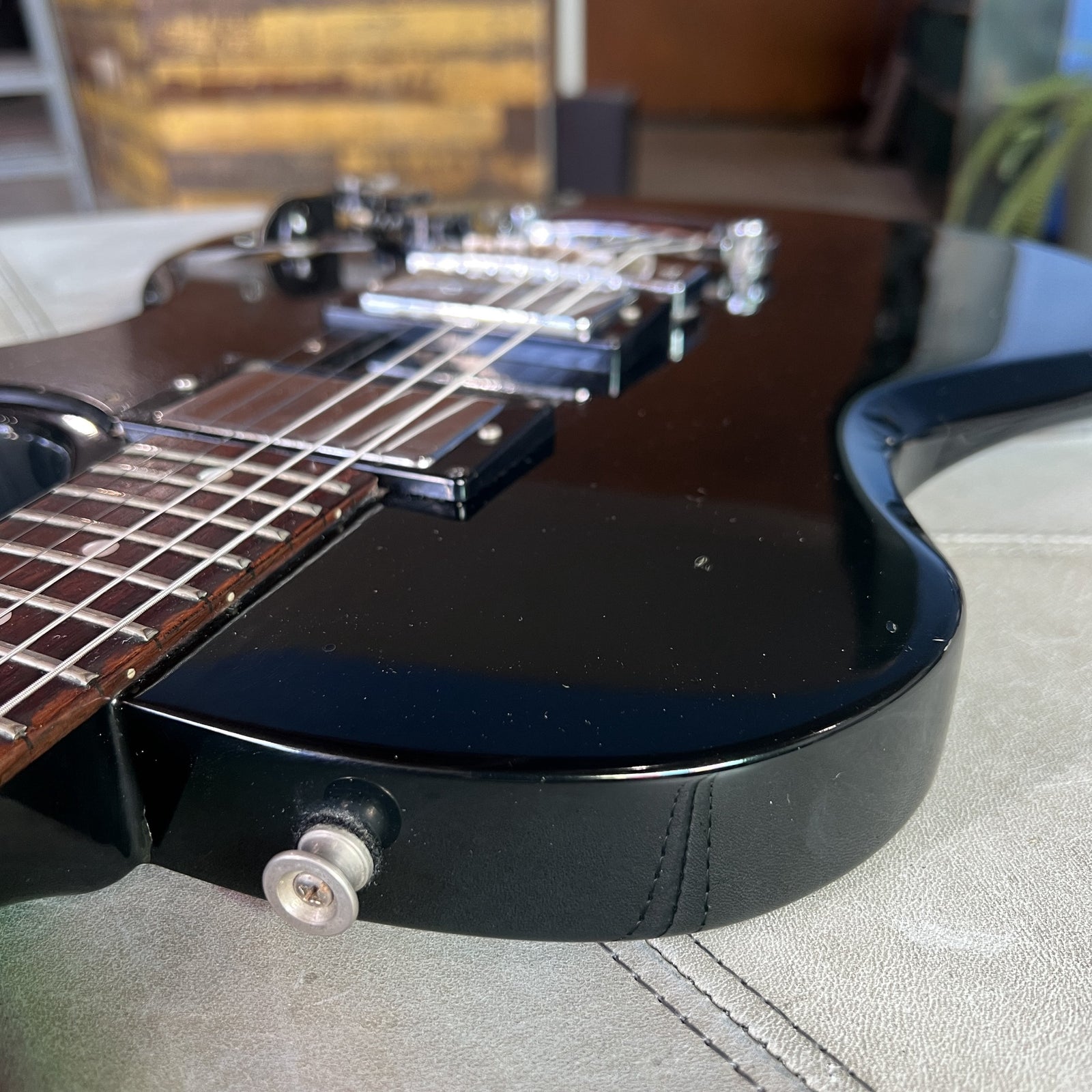 Vintage Mid-1970s Ibanez Model 2451 Lawsuit Era Electric Guitar Black w/ Case