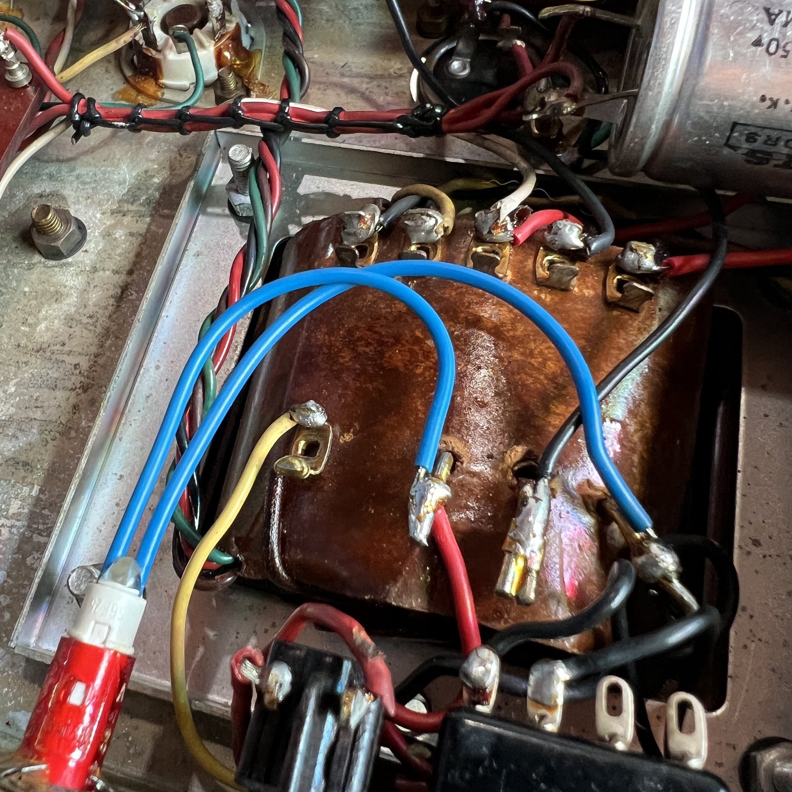 1967 Marshall JTM 50 "Black Flag" Plexi | Original Drake 784-128 & Vintage Tesla Blue Glass EL34s