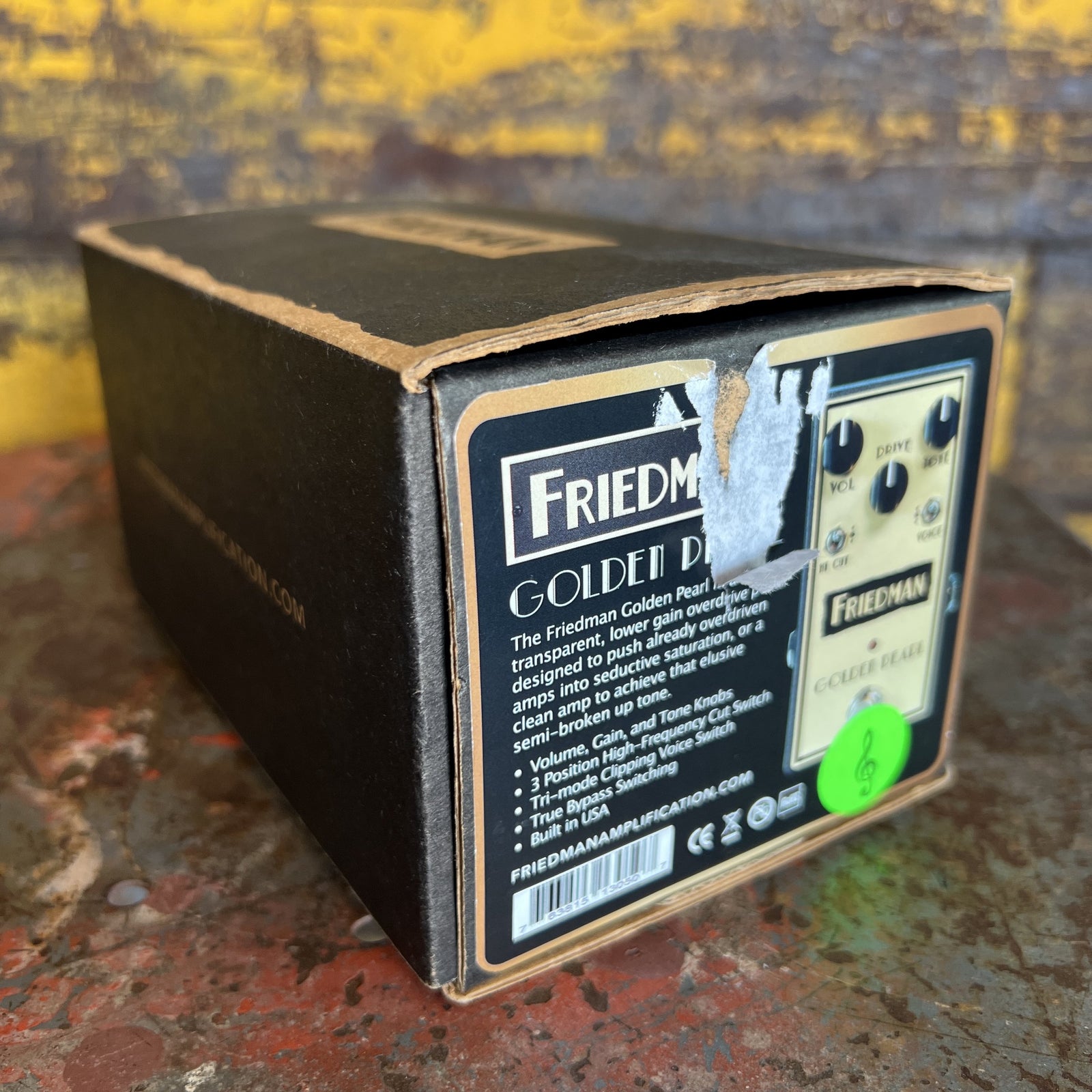 Friedman Golden Pearl Transparent Overdrive Pedal - Excellent Condition