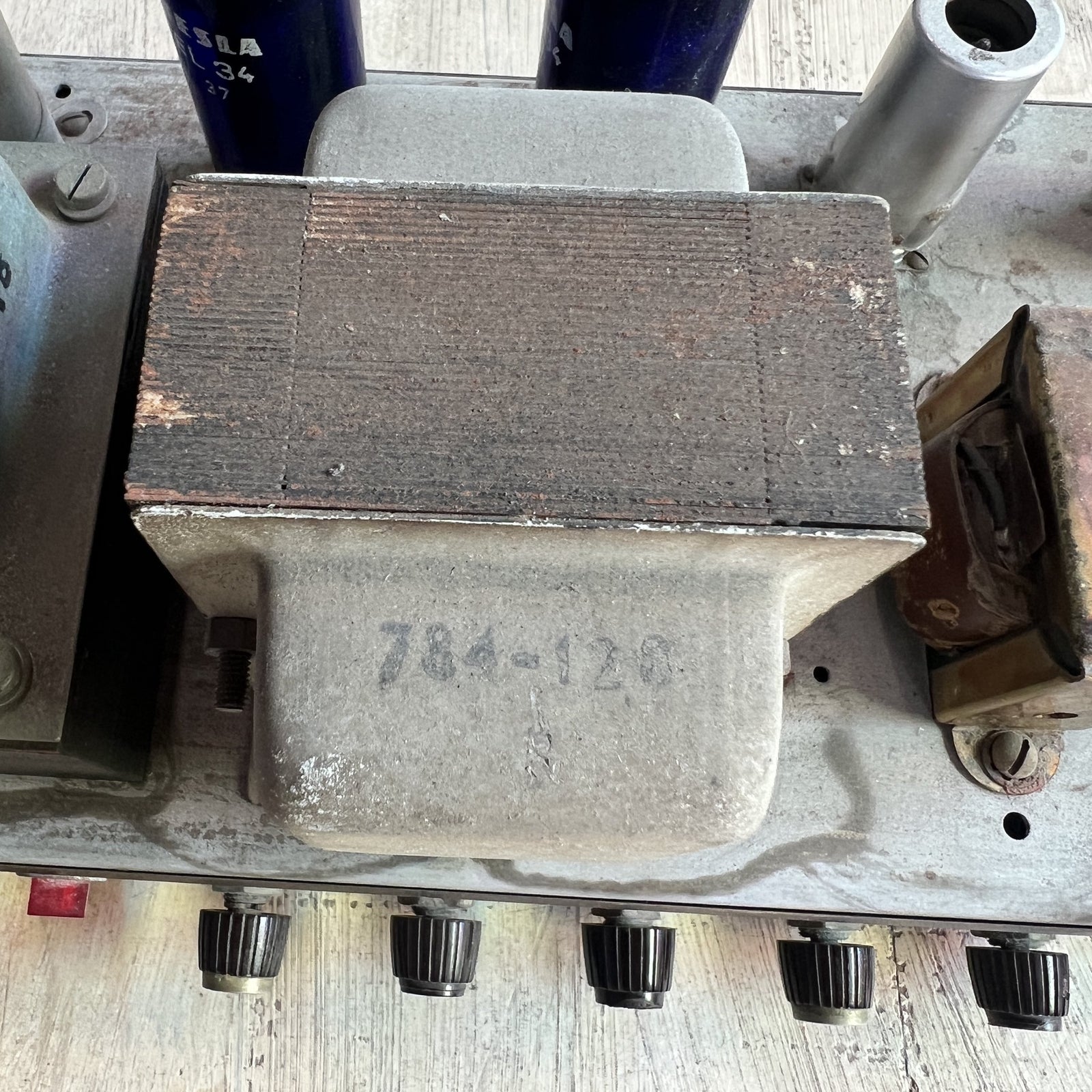 1967 Marshall JTM 50 "Black Flag" Plexi | Original Drake 784-128 & Vintage Tesla Blue Glass EL34s