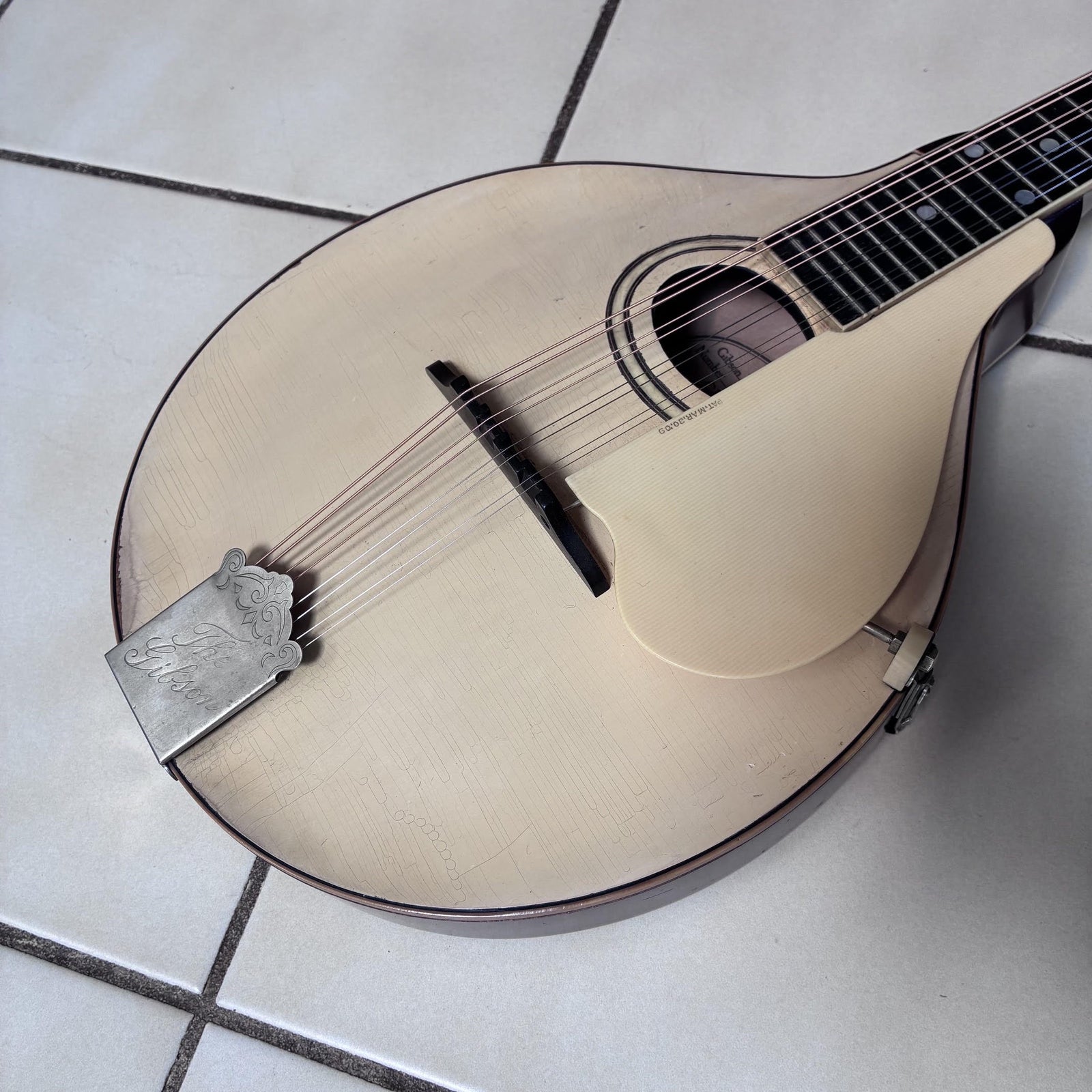 Vintage 1920 Gibson A-3 White Top Mandolin & Case