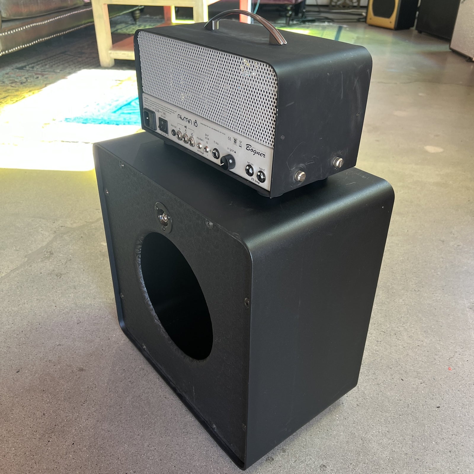 Bogner Atma 18/5/1-Watt 3-Channel Tube Head w/ 112AT Open Back Cabinet