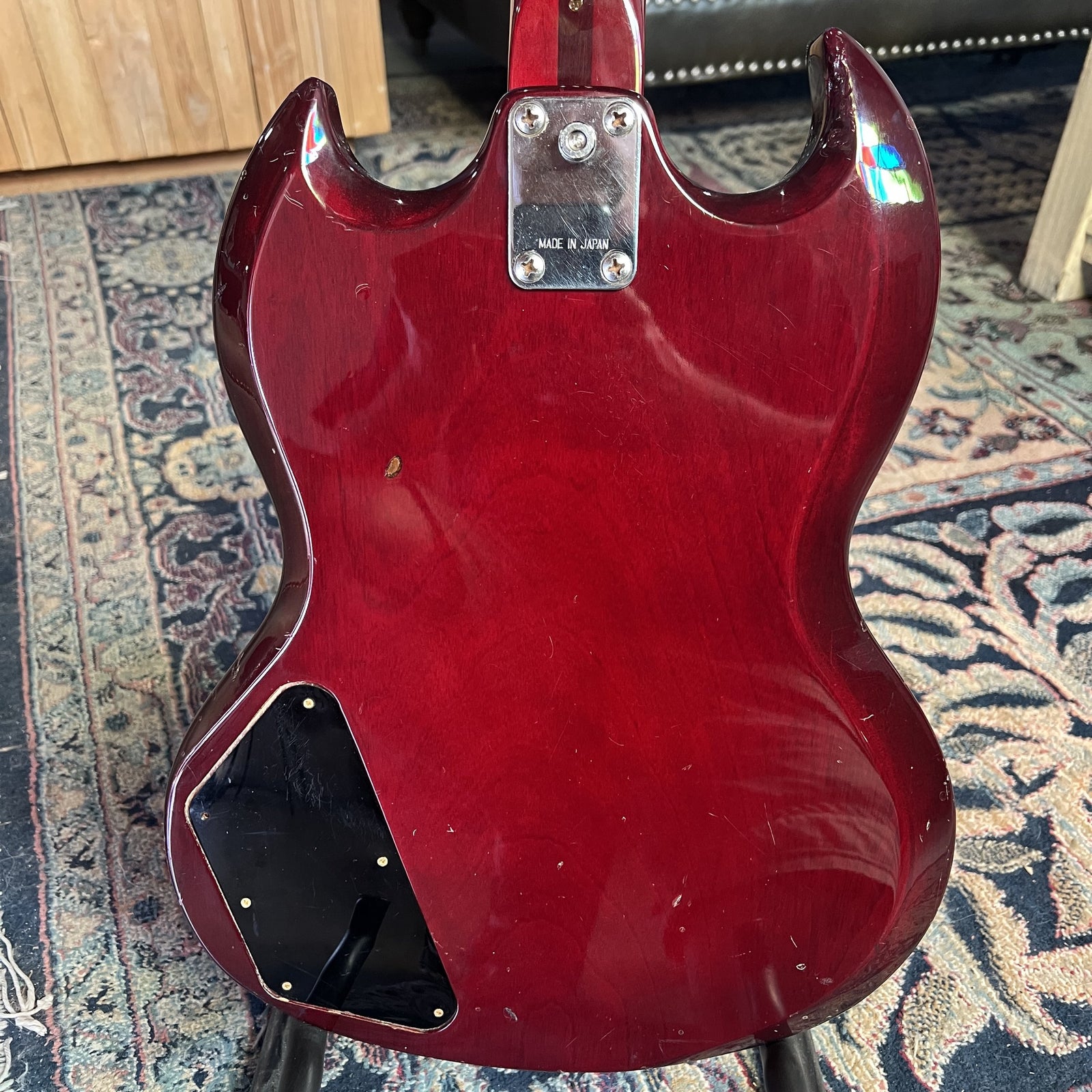 Vintage 1970s Greco EB420 Bass Guitar – Cherry Red (Made in Japan)
