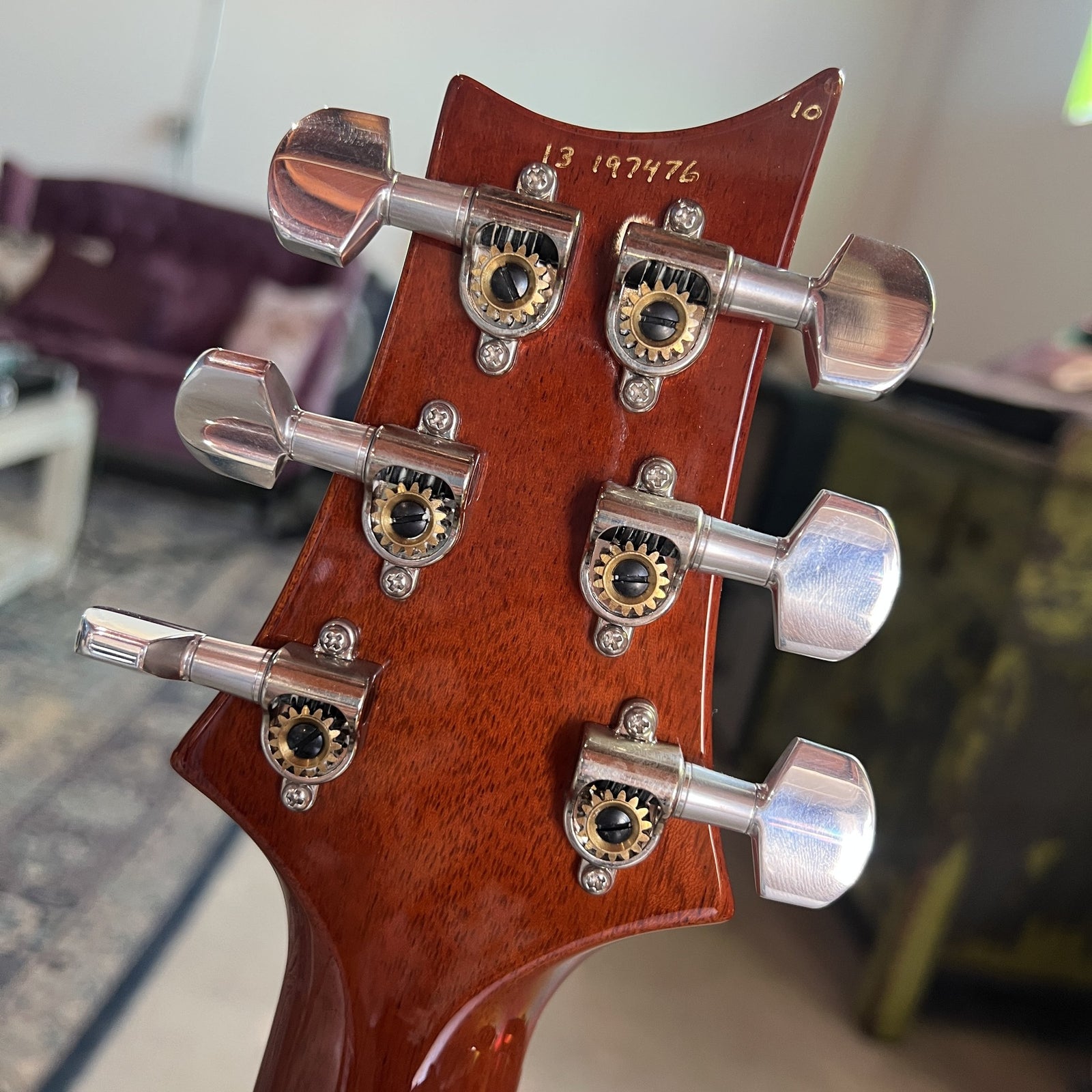 2013 PRS P22 / Custom 22 Piezo Stoptail 10-Top - Orange Tiger