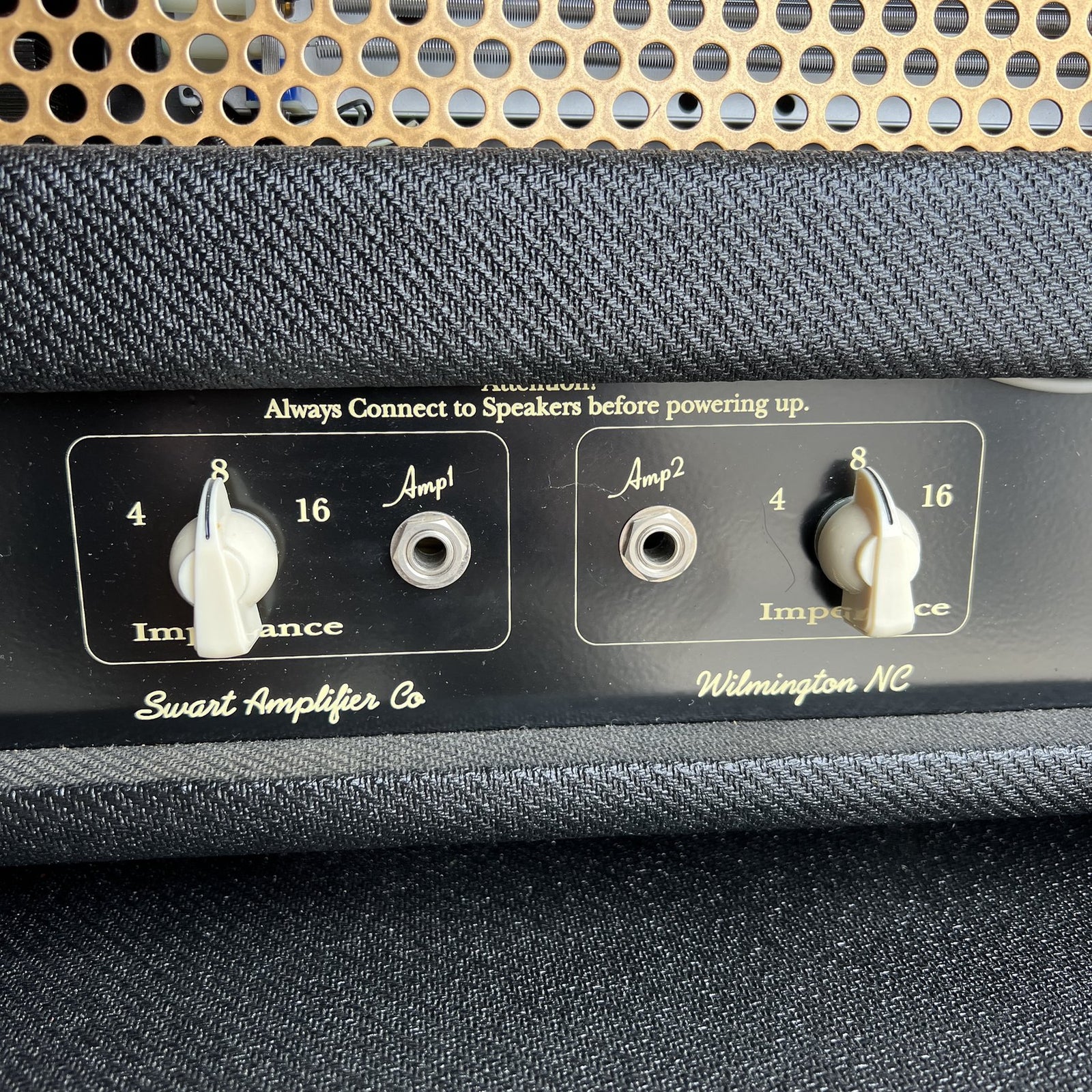 Swart Stereo Master 20 Head & Matching 2x12 Stereo Cabinet – Black Tweed (2019)