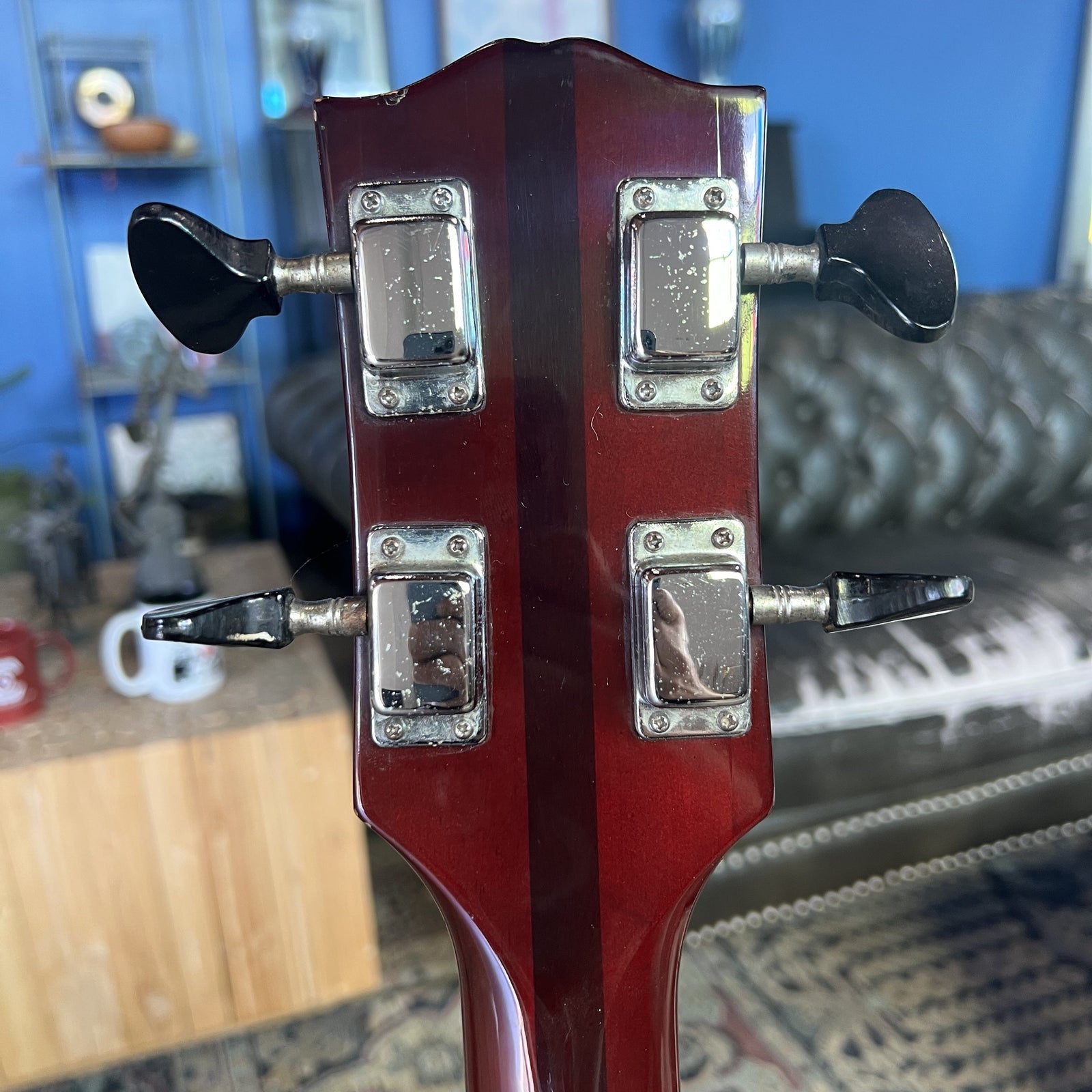 Vintage 1970s Greco EB420 Bass Guitar – Cherry Red (Made in Japan)