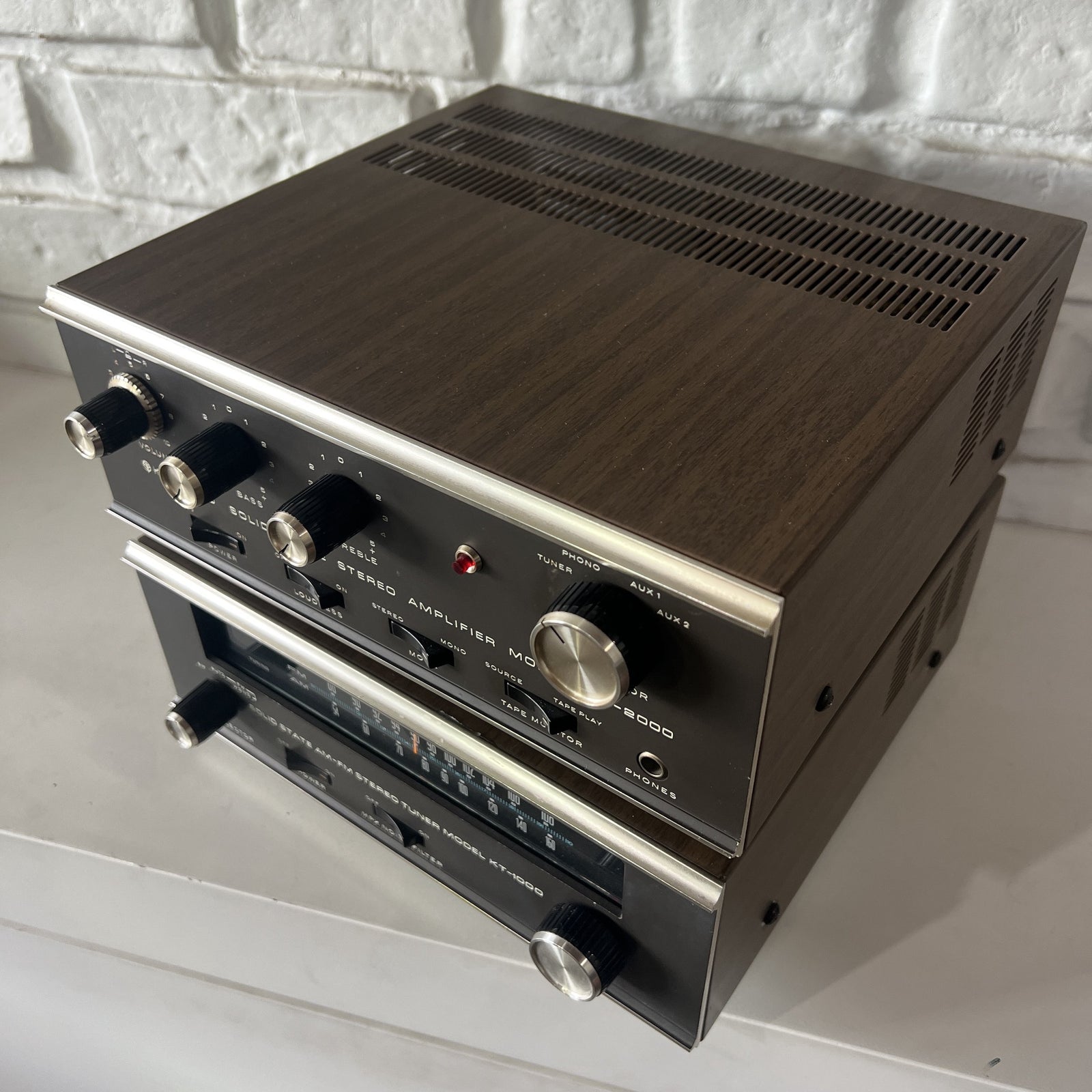 Vintage Kenwood KA-2000 Amplifier & KT-1000 Tuner Set | Fully Functional Solid-State Hi-Fi
