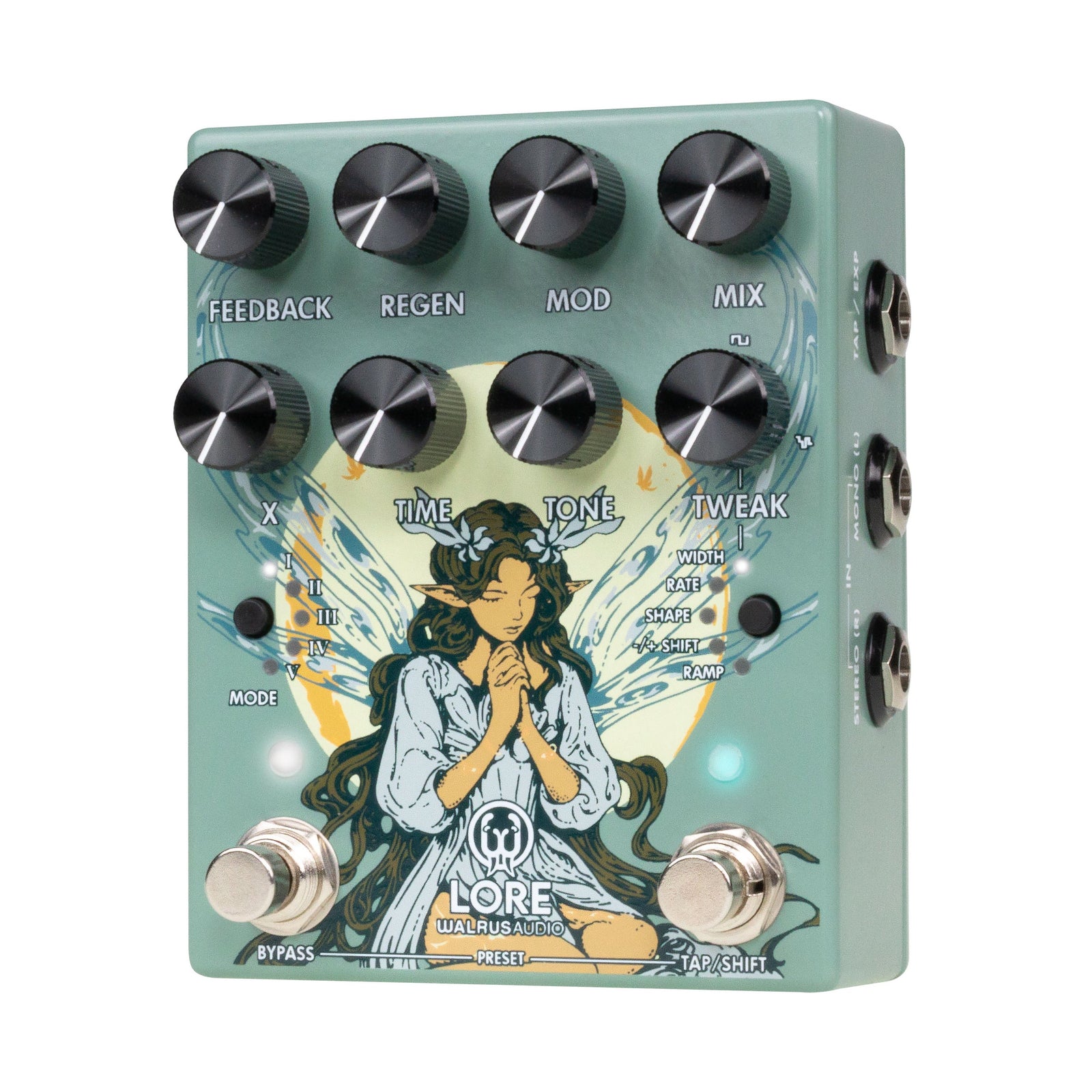Walrus Audio Lore MKII Reverse Soundscape Generator Stereo Ambient Pedal - Green