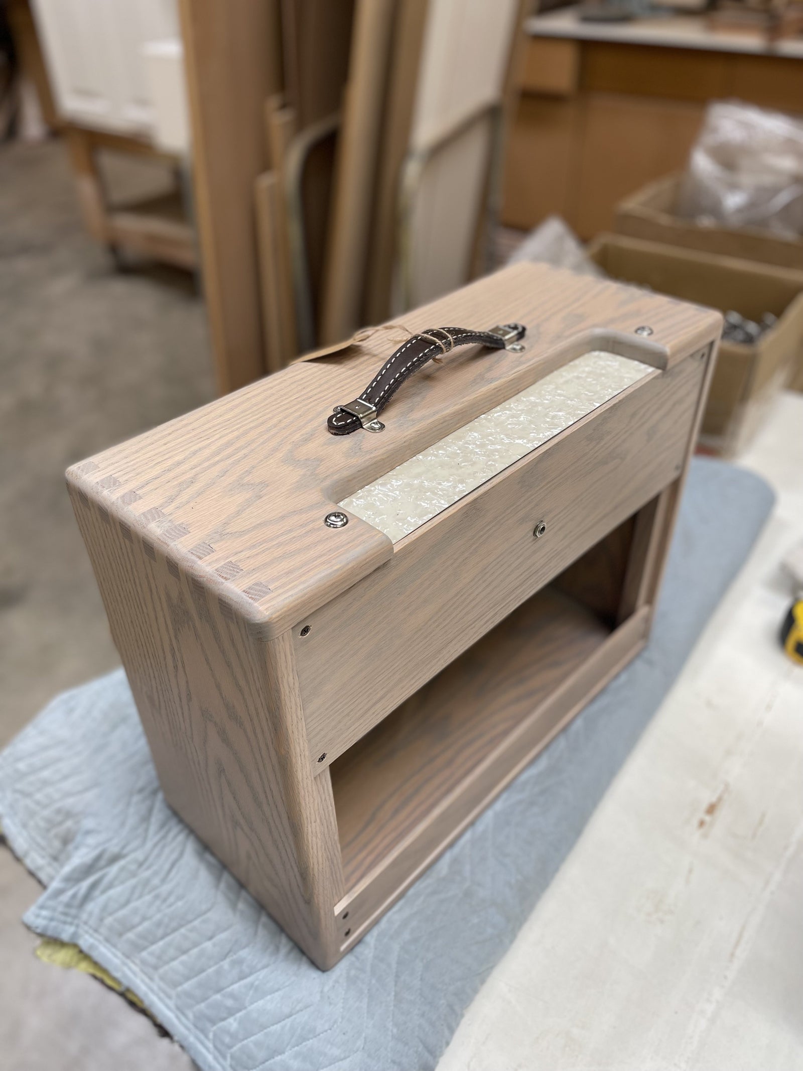 Westbound Amp & Embroidery Custom Red Oak Cabinet - 12" Celestion Greenback