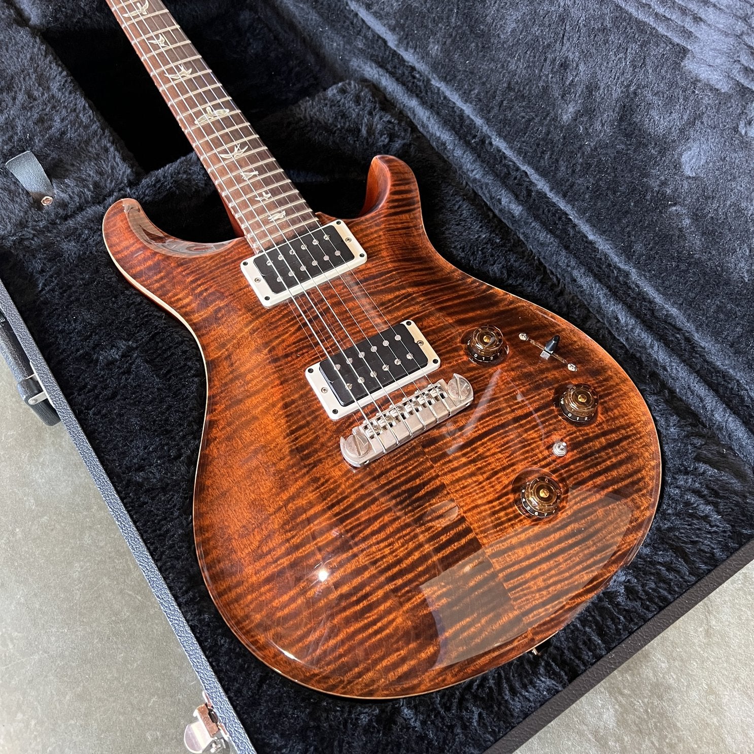 2013 PRS P22 / Custom 22 Piezo Stoptail 10-Top - Orange Tiger