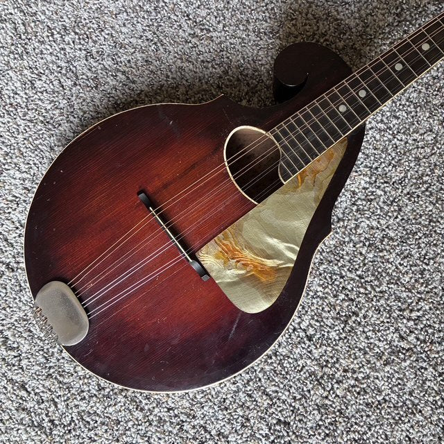Vintage 1920’s Regal Acoustic Mandolin & Case Reverse Scroll