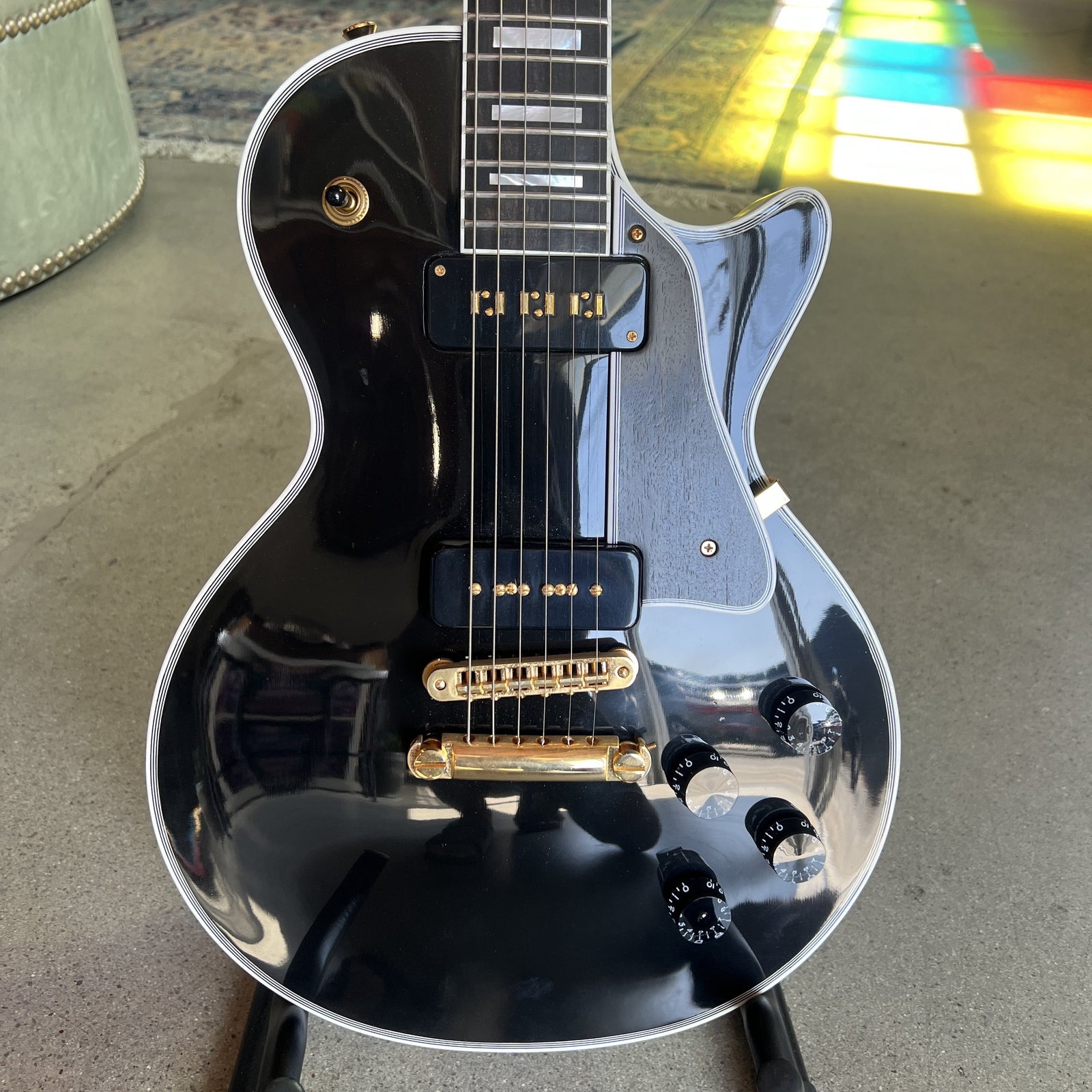 2014 Heritage H-157 Custom Limited Edition Electric Guitar (17 of 40) - Black