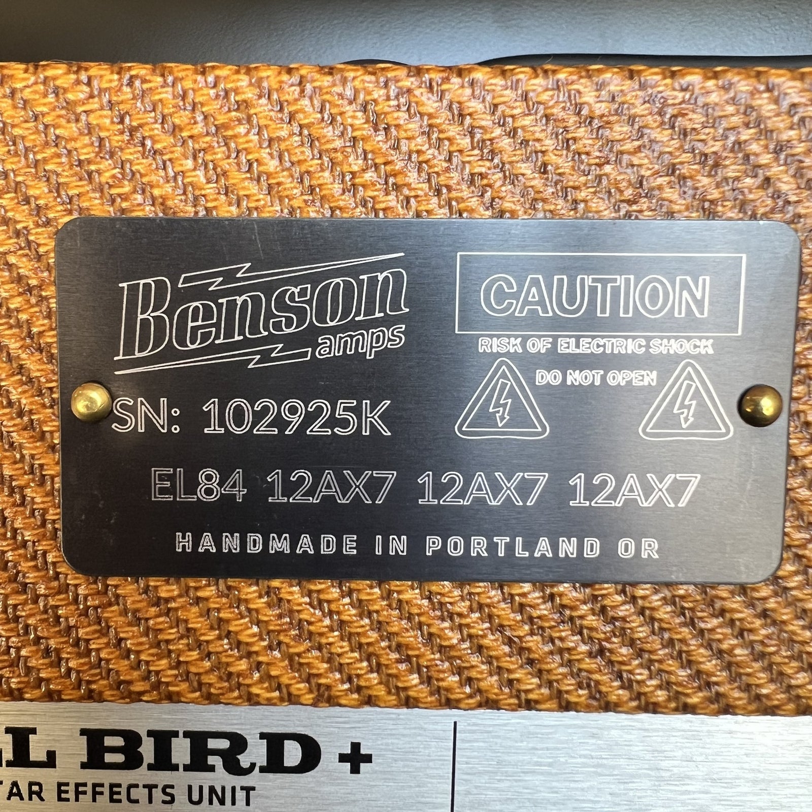 Benson Amps Tall Bird Plus - Aged Tweed / Oxblood