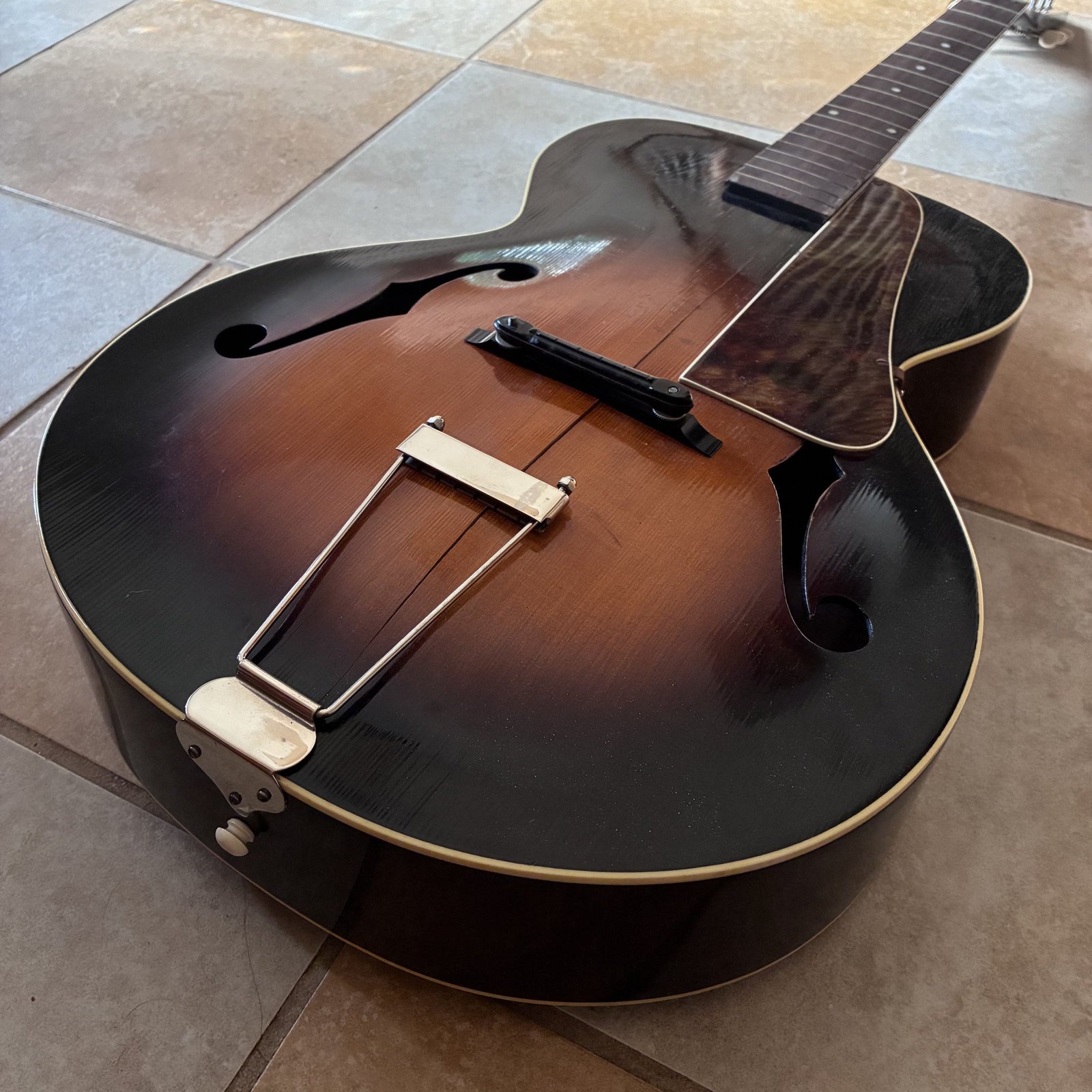 Vintage 1930’s Montgomery Ward Archtop Guitar & Case
