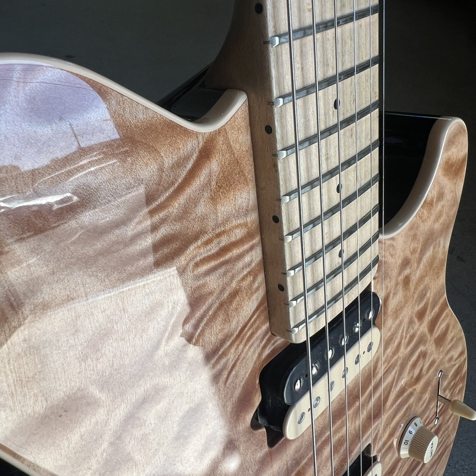 2020 Music Man Axis Super Sport HH Hardtail - Natural Quilt