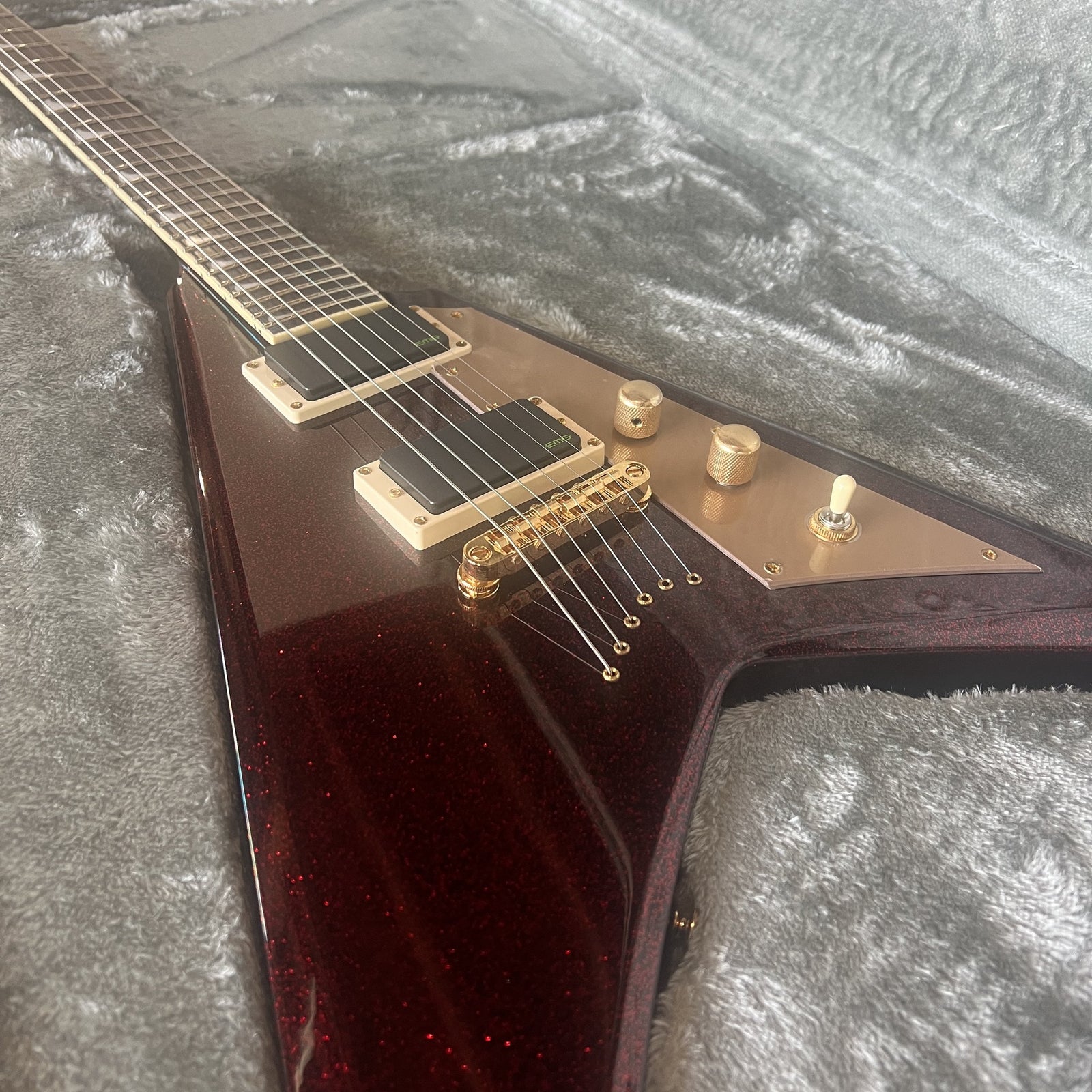 ESP LTD KH-V Kirk Hammett Signature - Red Sparkle (2023, Excellent Condition)