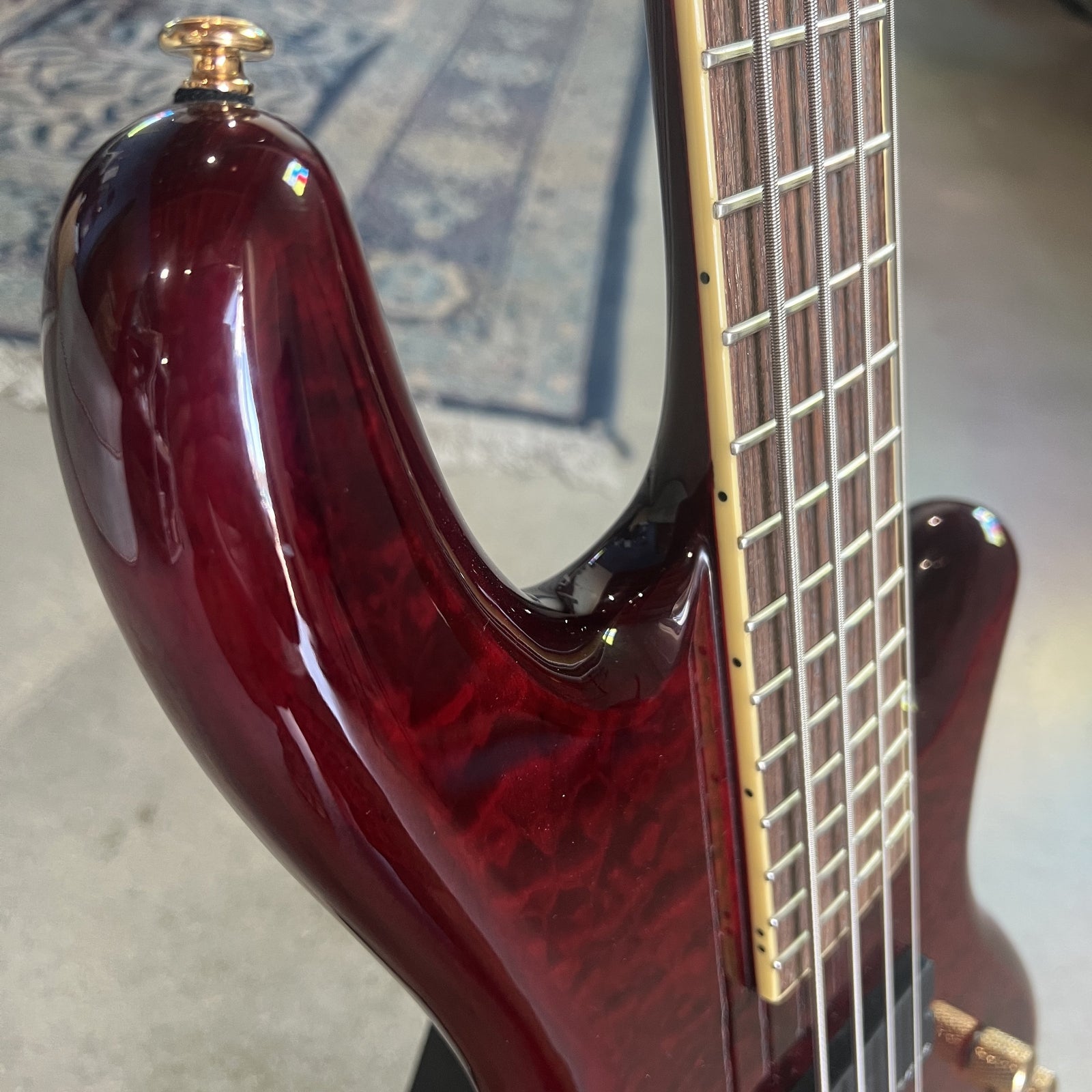 2007 Schecter Diamond Series Elite 4 Bass Guitar - Crimson Red (Crafted in South Korea)