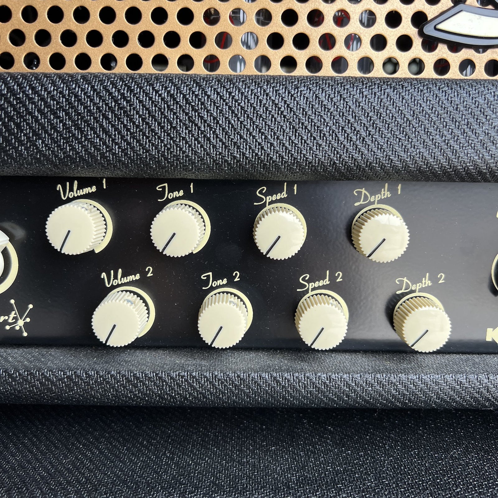 Swart Stereo Master 20 Head & Matching 2x12 Stereo Cabinet – Black Tweed (2019)