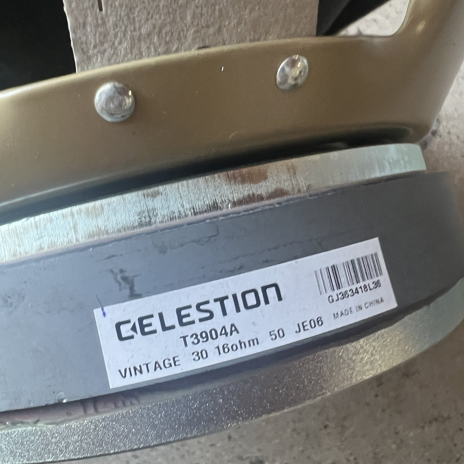 Celestion Vintage 30 (G12) 12" Guitar Speaker – 16 Ohm (Model T3904A) – Excellent Condition