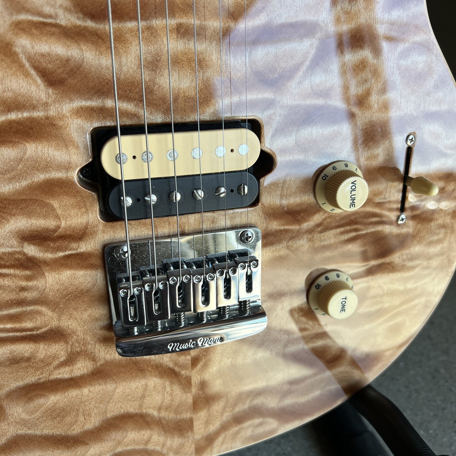 2020 Music Man Axis Super Sport HH Hardtail - Natural Quilt