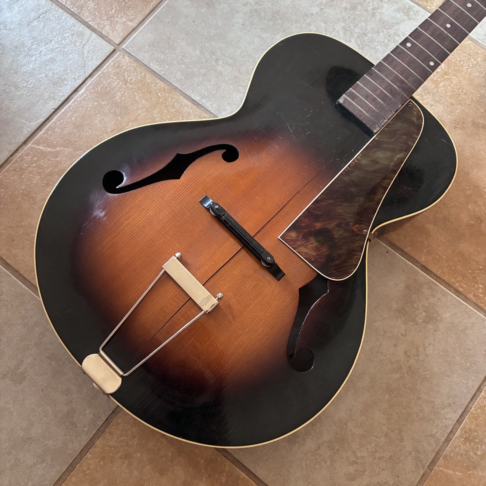 Vintage 1930’s Montgomery Ward Archtop Guitar & Case