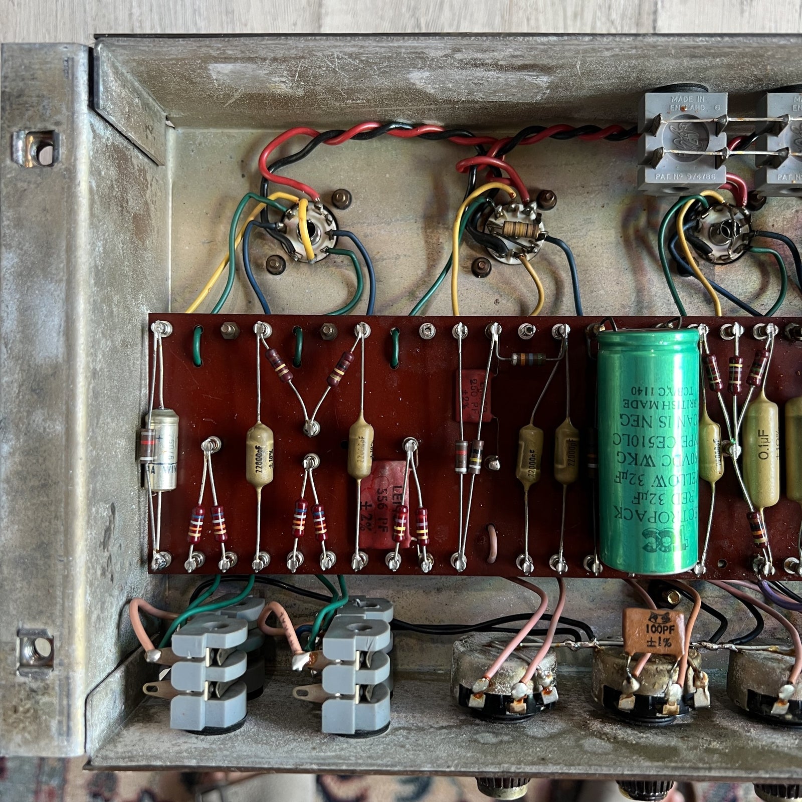 1967 Marshall JTM 50 "Black Flag" Plexi | Original Drake 784-128 & Vintage Tesla Blue Glass EL34s