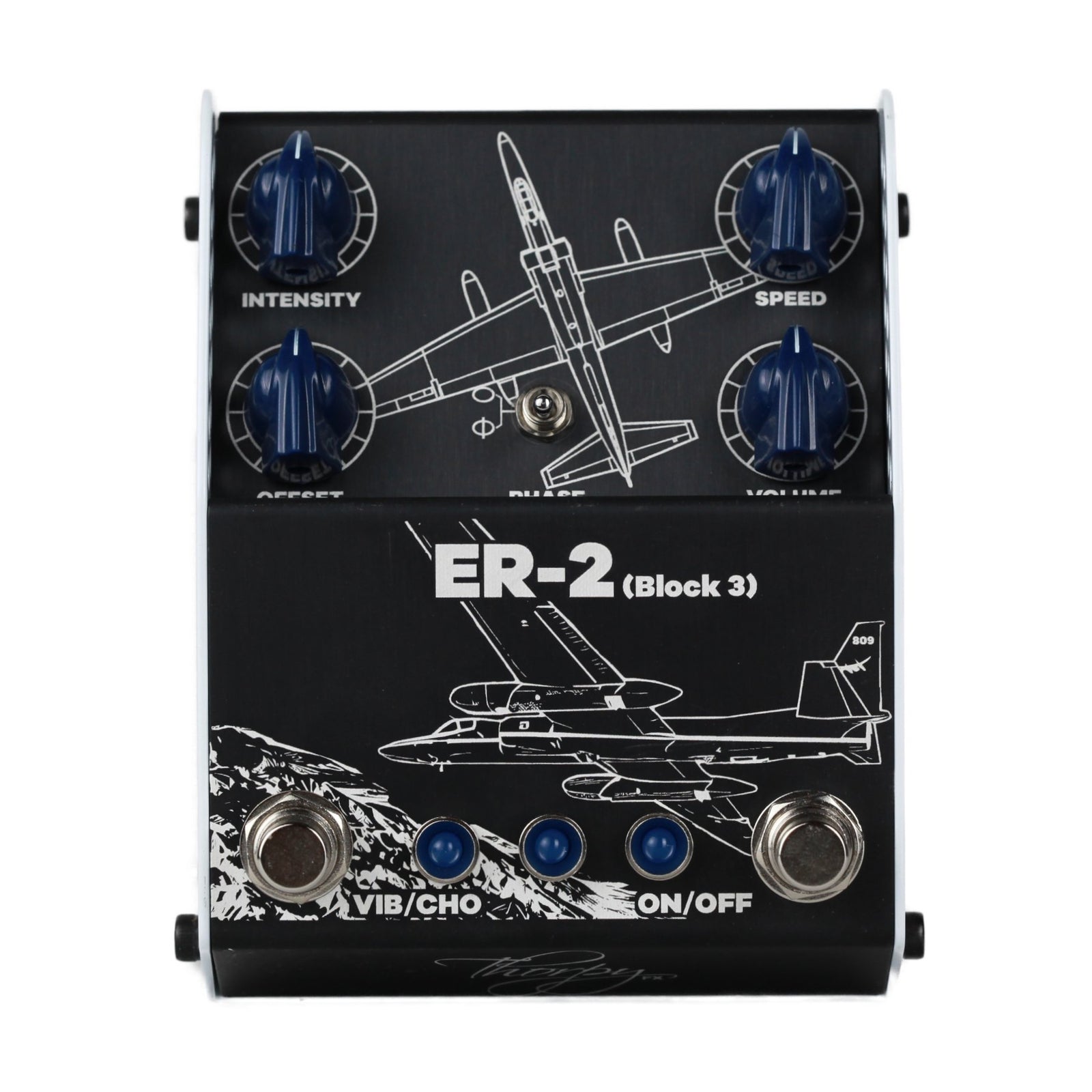 ThorpyFx ER-2 Block 3 Univibe Pedal top view