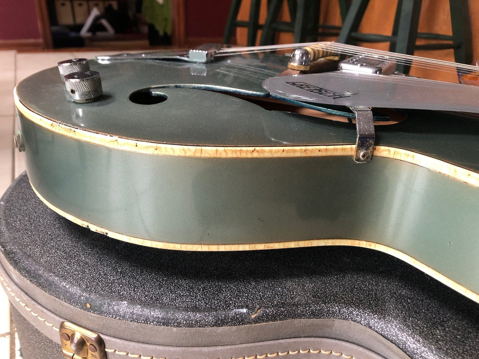 Vintage 1960’s Gretsch 6117 Anniversary Guitar & Case - Rare Blue