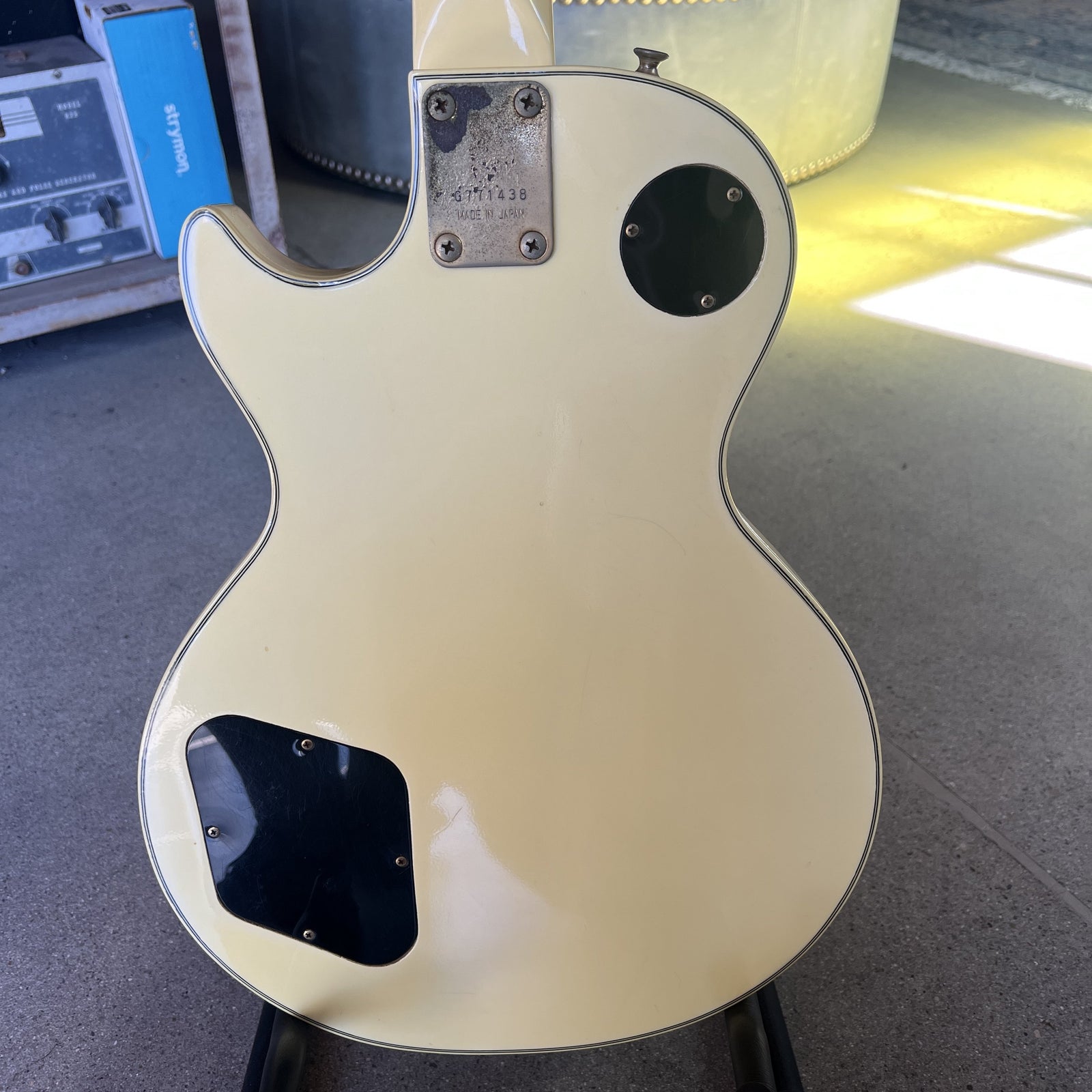 1977 Ibanez Model 2350 Custom Lawsuit Era Electric Guitar - Antique White (Steve Jones Sex Pistols Tribute)