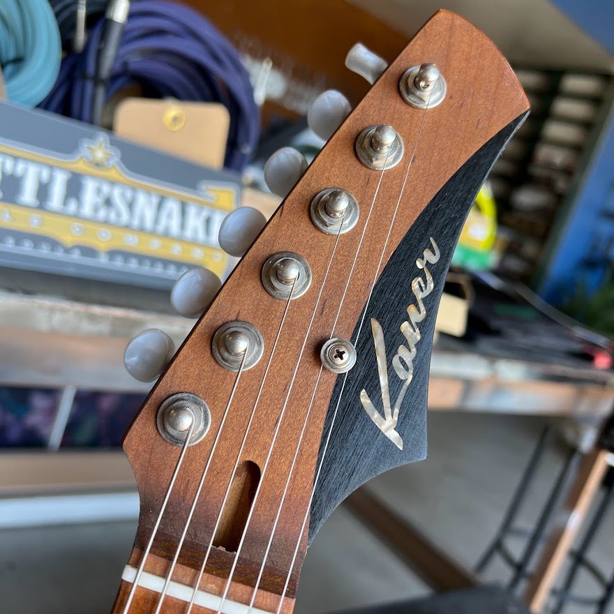 Kauer Guitars Korona - Distressed Black over Gold - #264