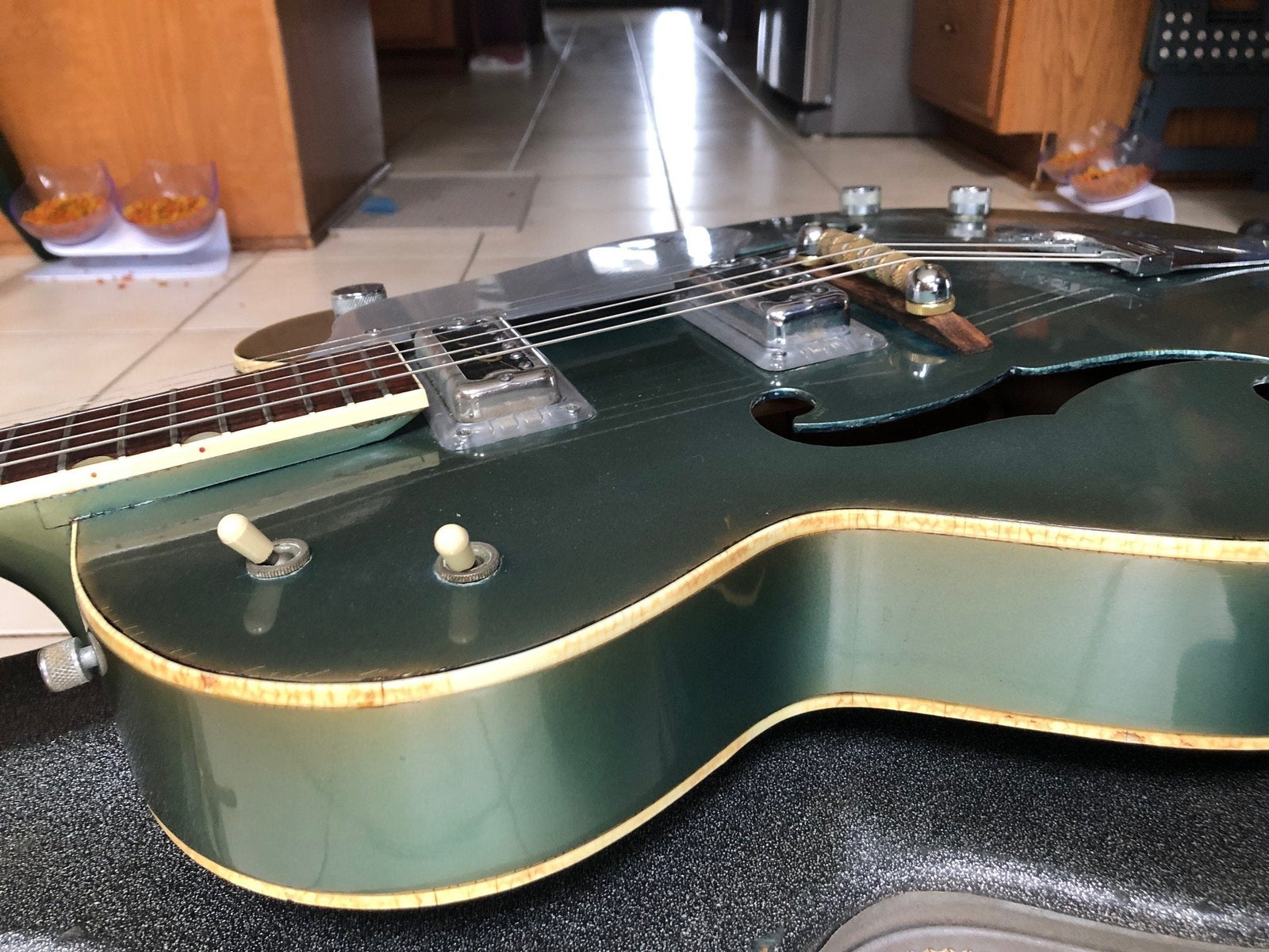 Vintage 1960’s Gretsch 6117 Anniversary Guitar & Case - Rare Blue