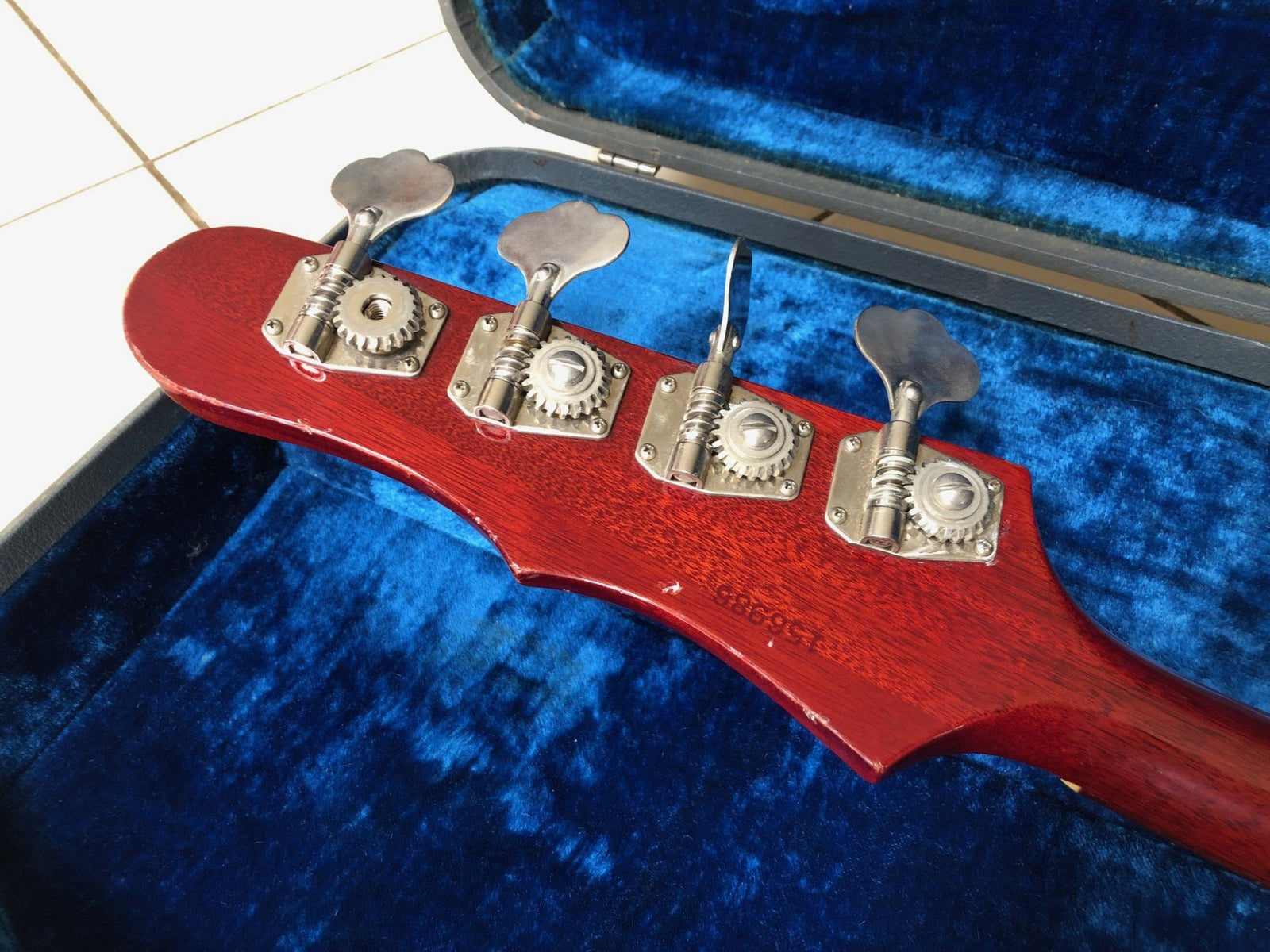 Vintage 1964 Epiphone Newport bass guitar and case 100% original