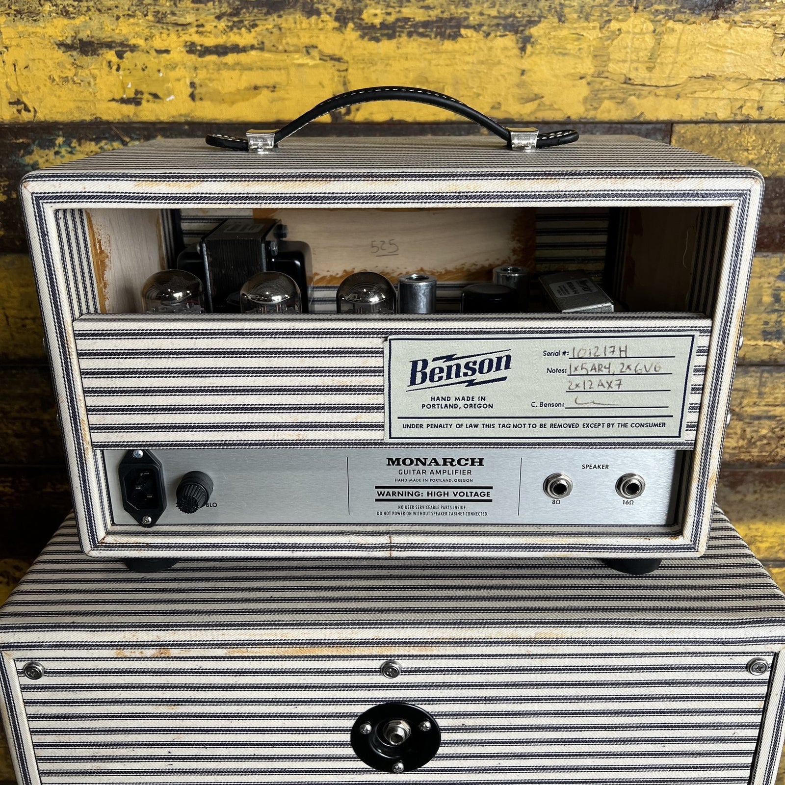 Benson Amps Monarch Point-to-Point Tube Amplifier Head & 1x12 Cabinet