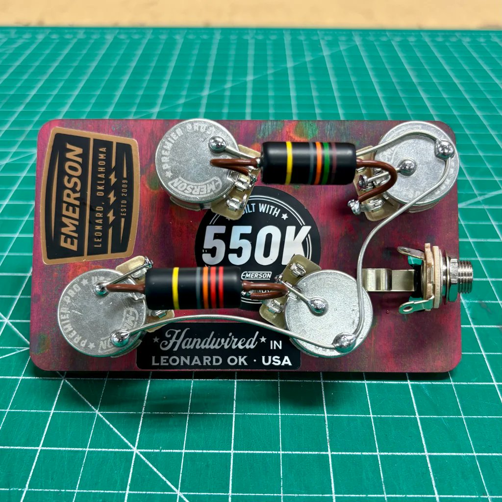 Emerson Custom Premier Pro Les Paul Reissue Long Shaft Prewired Kit - 550k