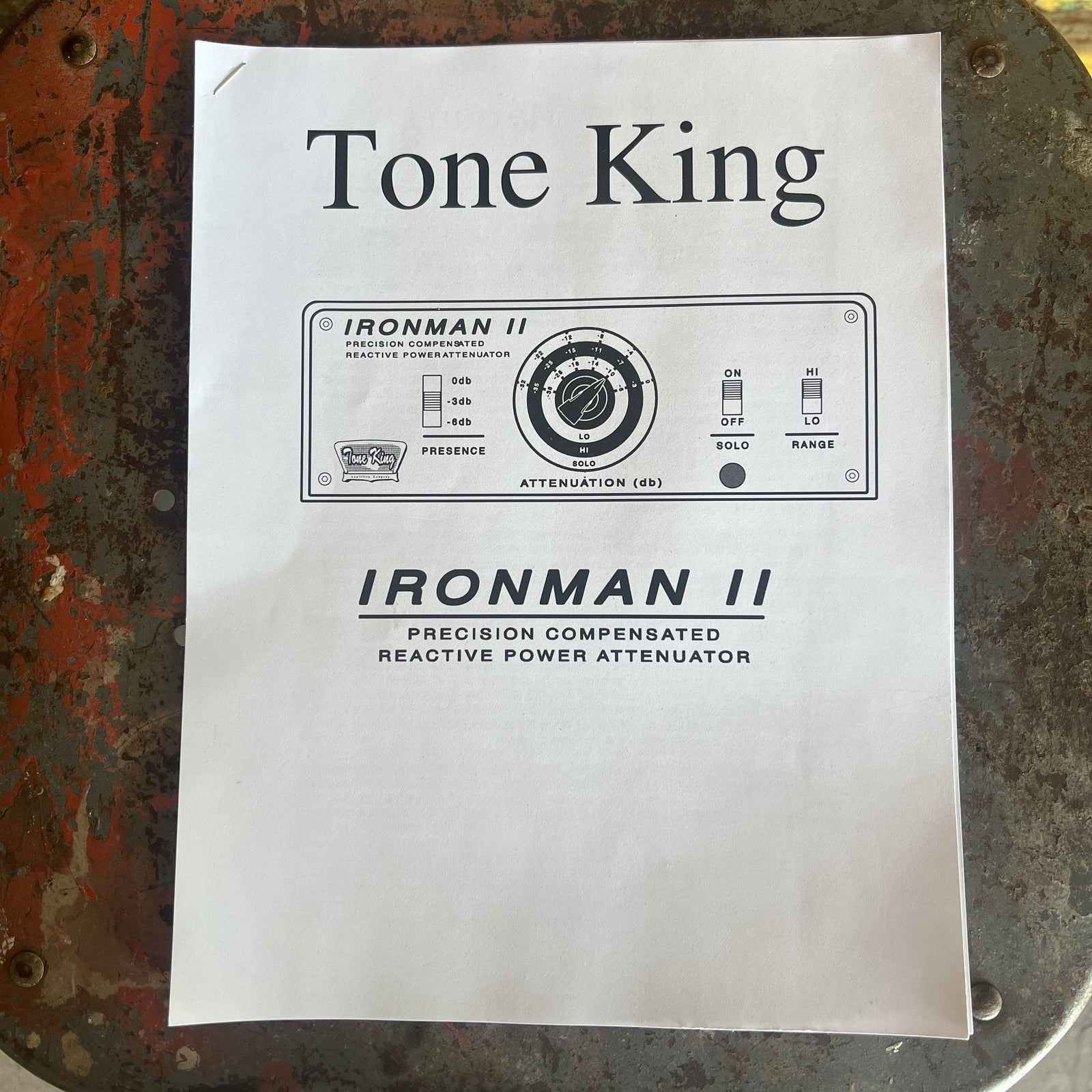 Tone King Ironman II 100-Watt Precision Reactive Power Attenuator - Black (Used)