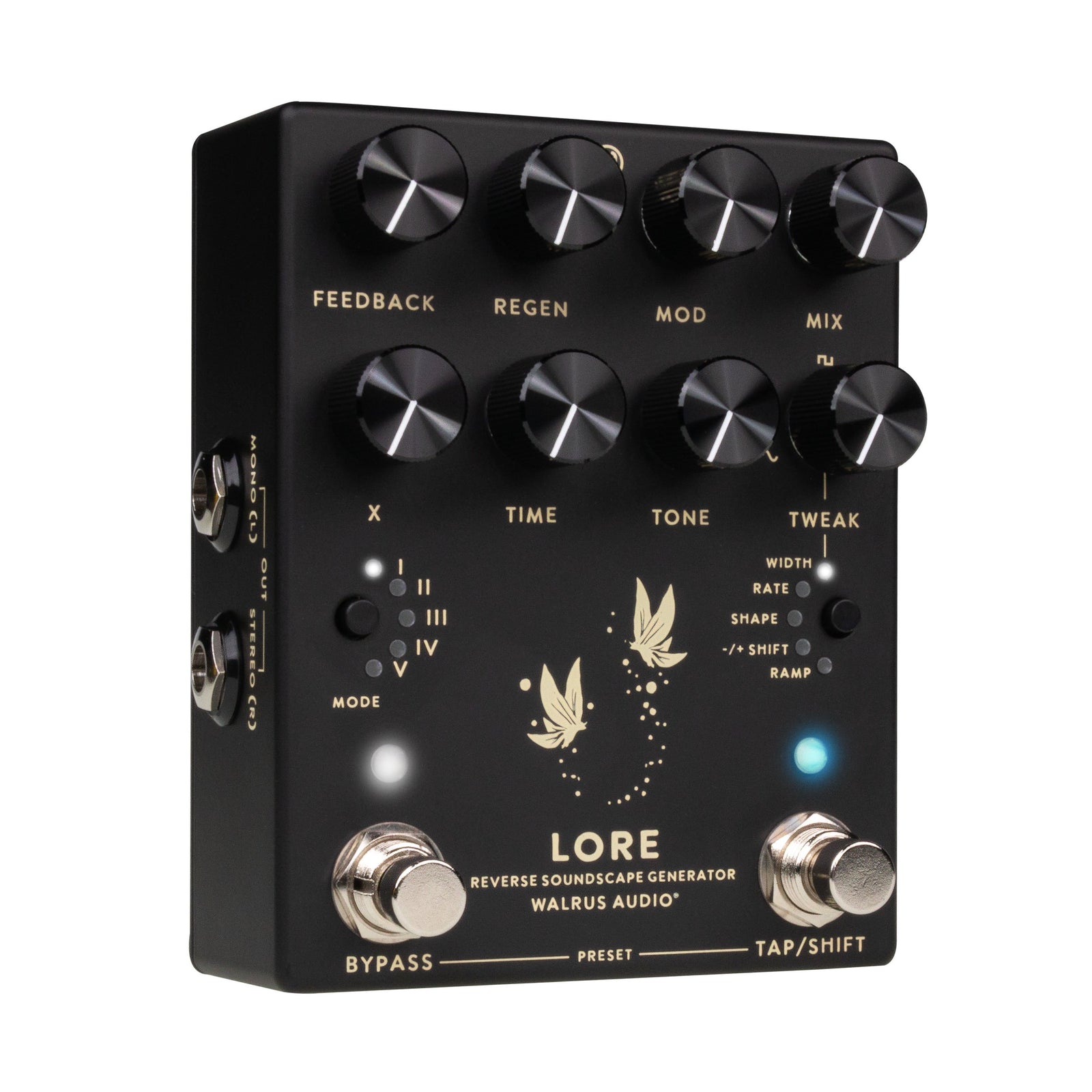 Walrus Audio Lore MKII Reverse Soundscape Generator Stereo Ambient Pedal - Black