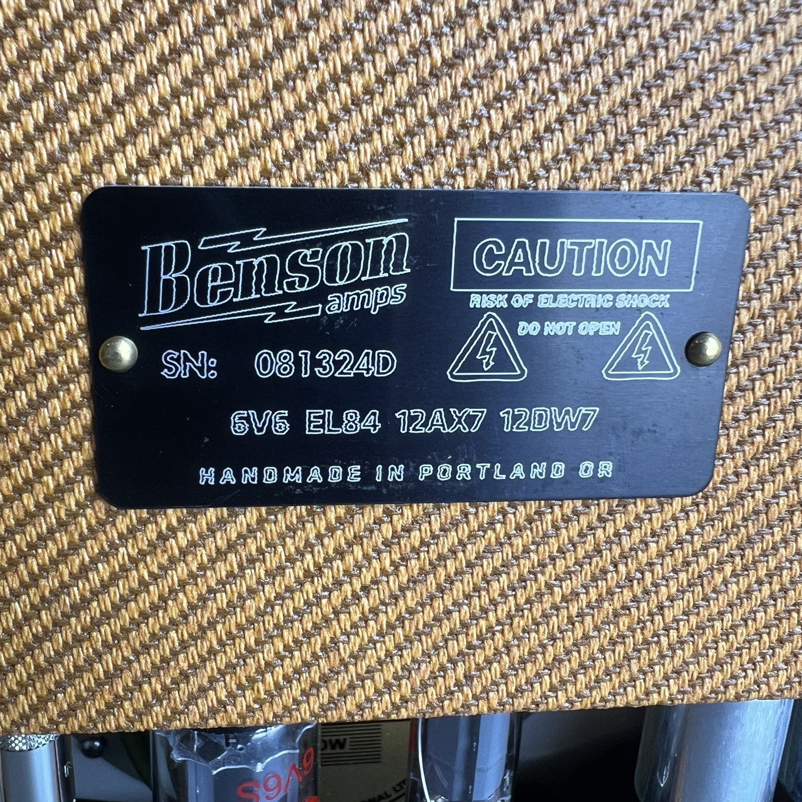 Benson Amps Vinny Reverb Combo - Aged Tweed / Oxblood