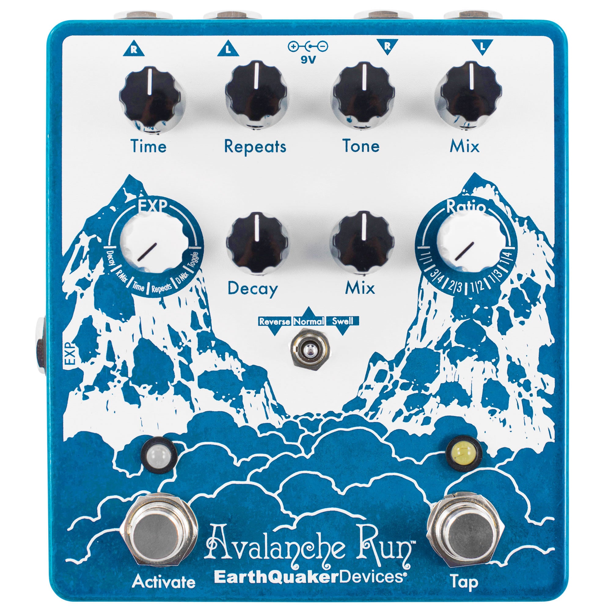 Earthquaker Devices Avalanche Run Stereo Reverb & Delay with Tap Tempo - V2