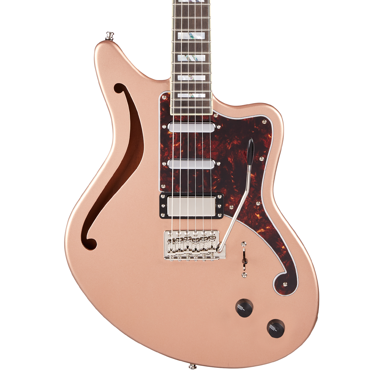 D'Angelico Deluxe Bedford SH Limited Edition - Matte Rose Gold