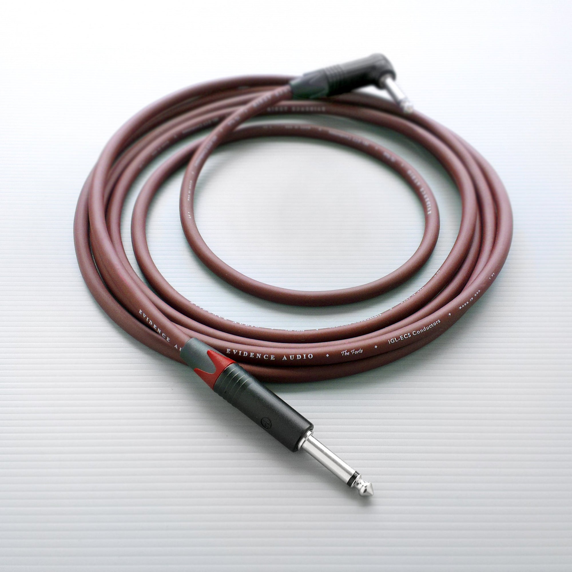 Evidence Audio Forte Guitar Cable - 20ft: Straight to Right Angle