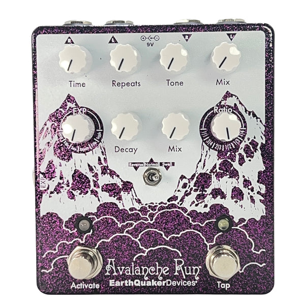 EarthQuaker Devices Avalanche Run V2 – Reverb & Delay - Purple